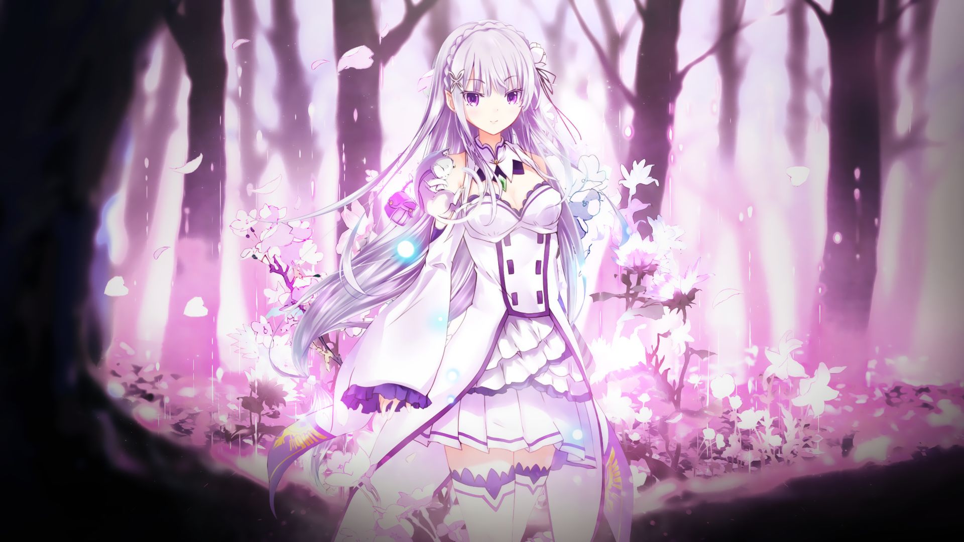 Laden Sie das Animes, Emilia (Re: Zero), Re:zero Das Leben In Einer Anderen Welt Beginnen-Bild kostenlos auf Ihren PC-Desktop herunter