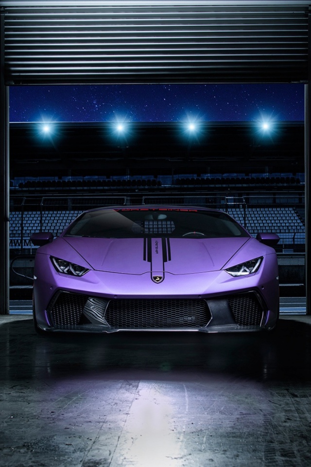 Baixar papel de parede para celular de Lamborghini, Luzes, Veículos, Lamborghini Huracán, Carro Roxo, Vorsteiner Novara Huracán gratuito.
