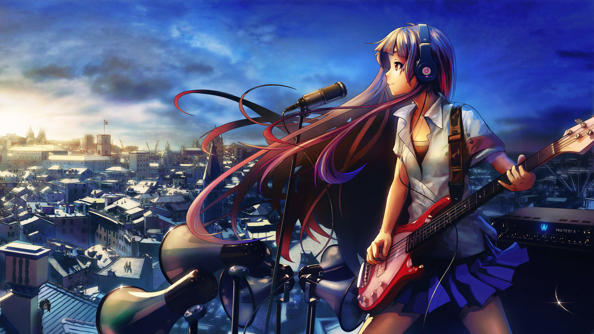 Laden Sie das Musik, Animes-Bild kostenlos auf Ihren PC-Desktop herunter