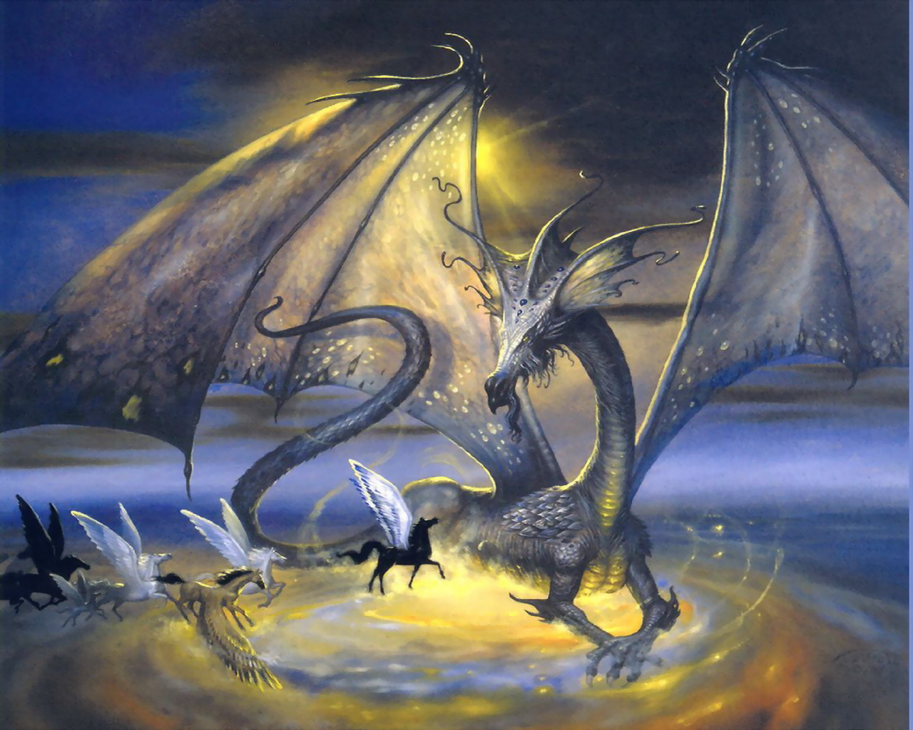 Téléchargez des papiers peints mobile Fantaisie, Dragon gratuitement.