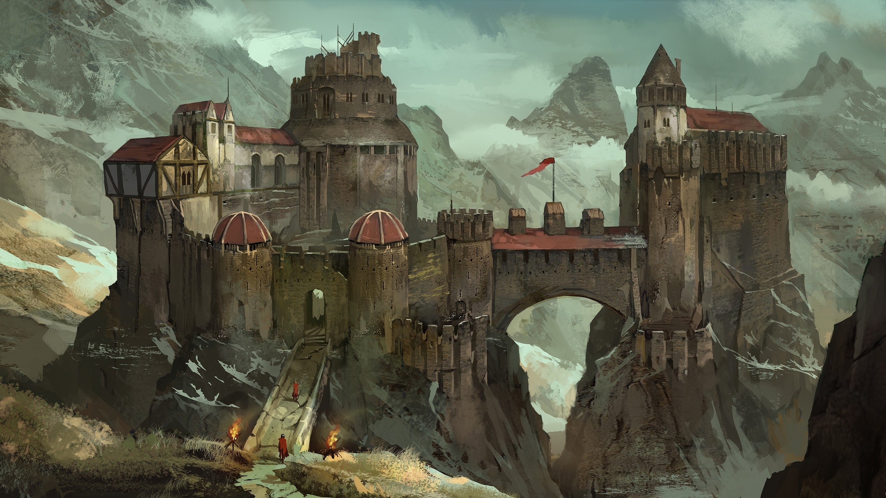 Free download wallpaper Fantasy, Castles, Castle on your PC desktop