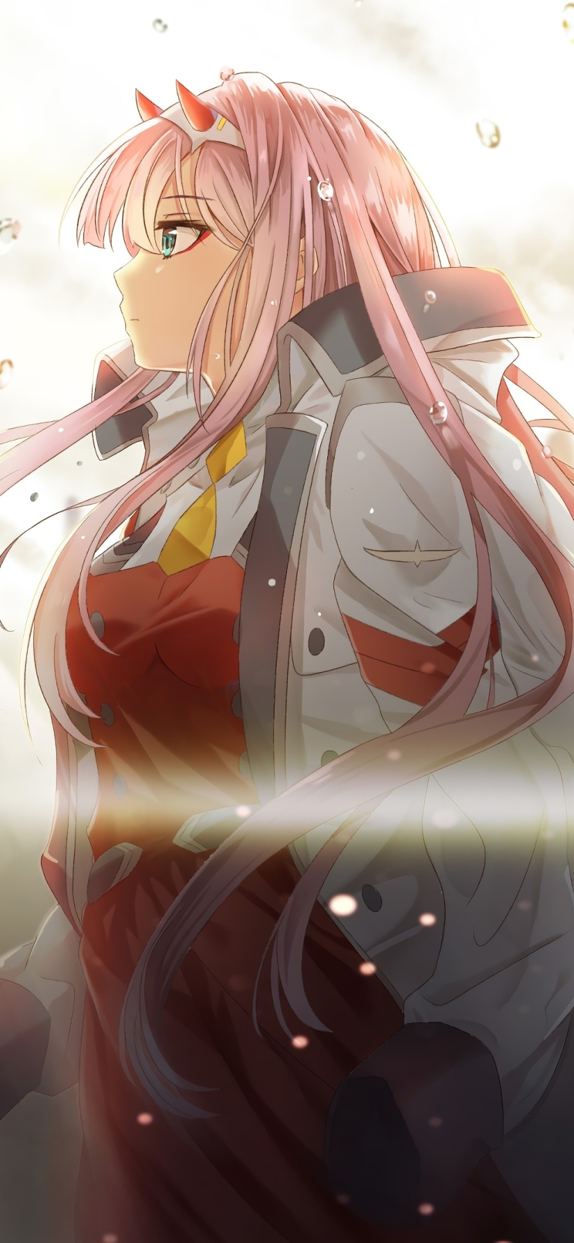 Handy-Wallpaper Pinkes Haar, Animes, Darling In The Franxx, Zero Two (Liebling Im Franxx) kostenlos herunterladen.