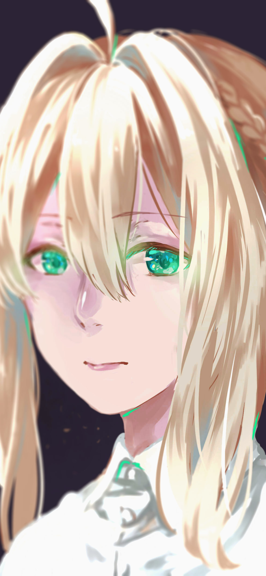 Download mobile wallpaper Anime, Blonde, Green Eyes, Braid, Violet Evergarden (Character), Violet Evergarden, Violet Evergarden (Anime) for free.