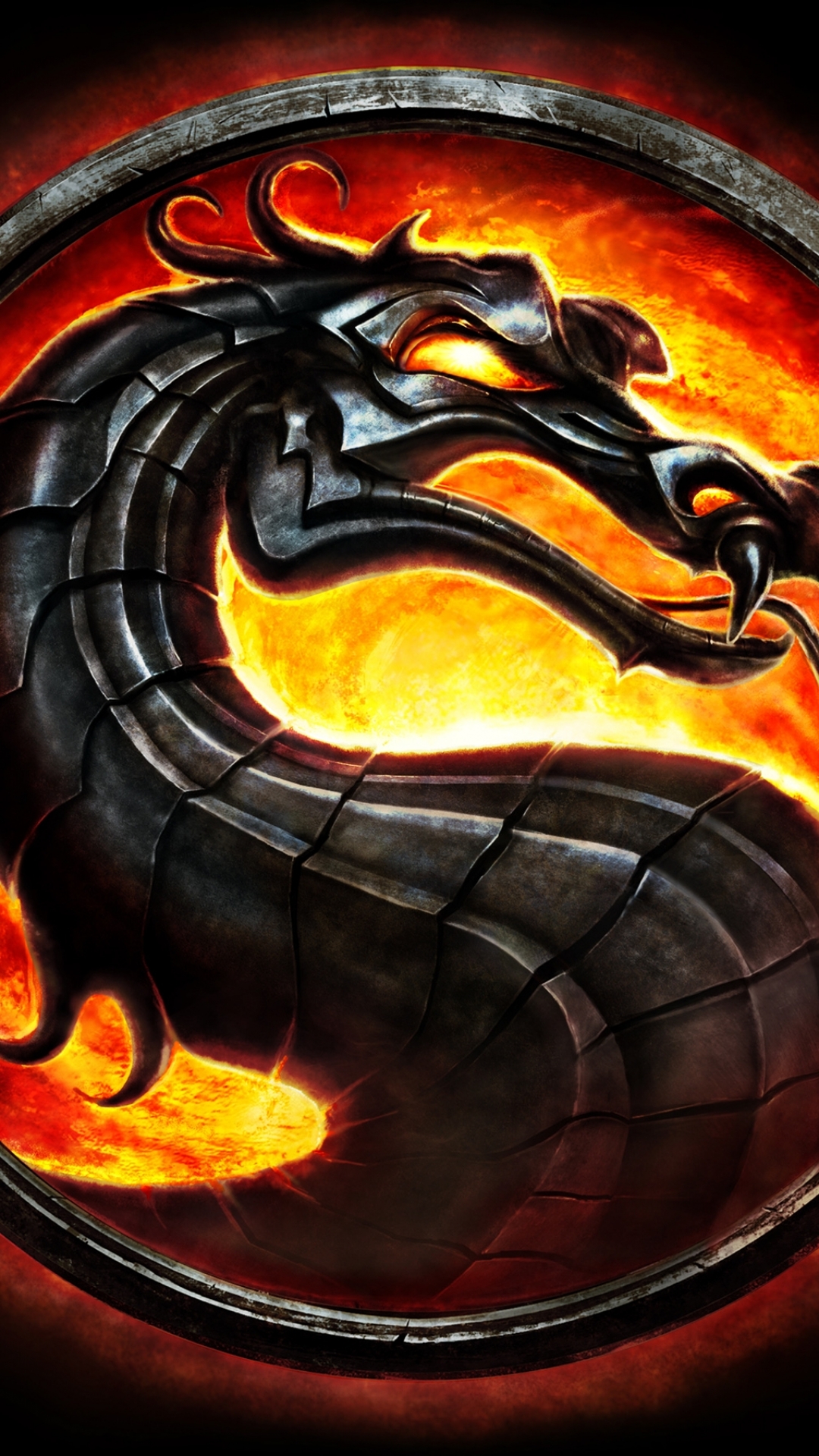 Handy-Wallpaper Mortal Kombat, Logo, Computerspiele kostenlos herunterladen.