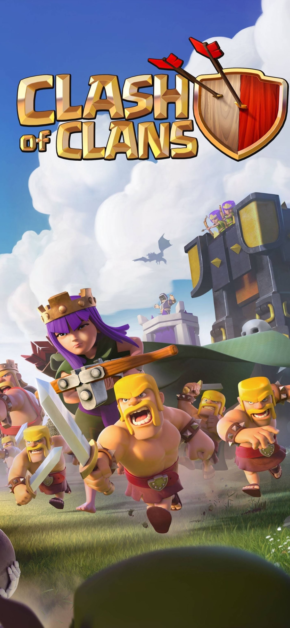 Handy-Wallpaper Computerspiele, Clash Of Clans kostenlos herunterladen.