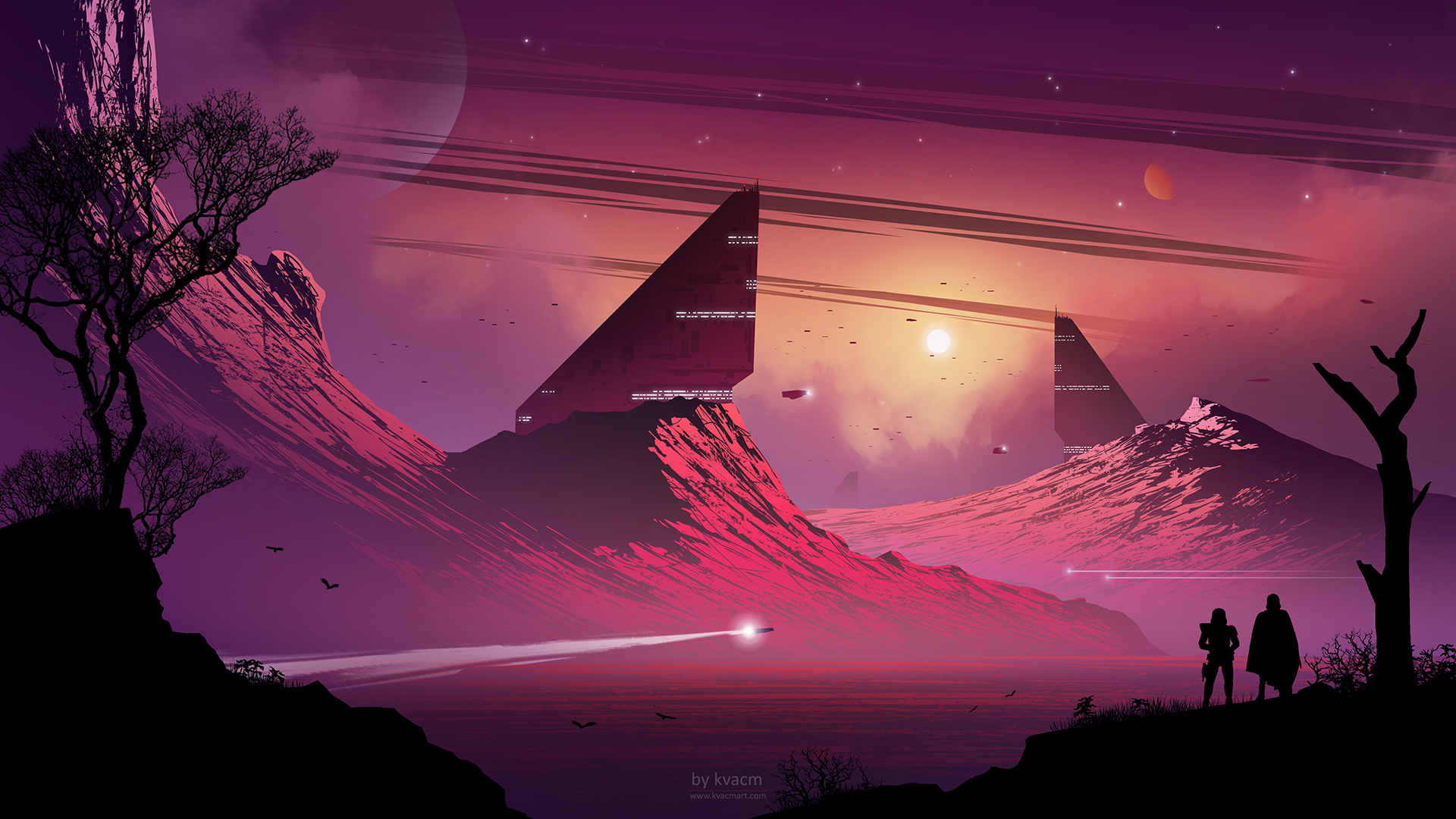 Laden Sie das Landschaft, Science Fiction-Bild kostenlos auf Ihren PC-Desktop herunter