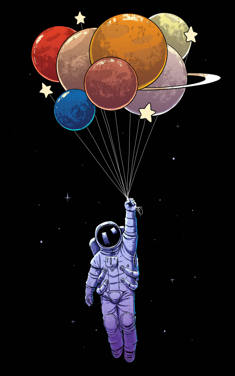 Download mobile wallpaper Balloon, Sci Fi, Spacesuit, Astronaut for free.