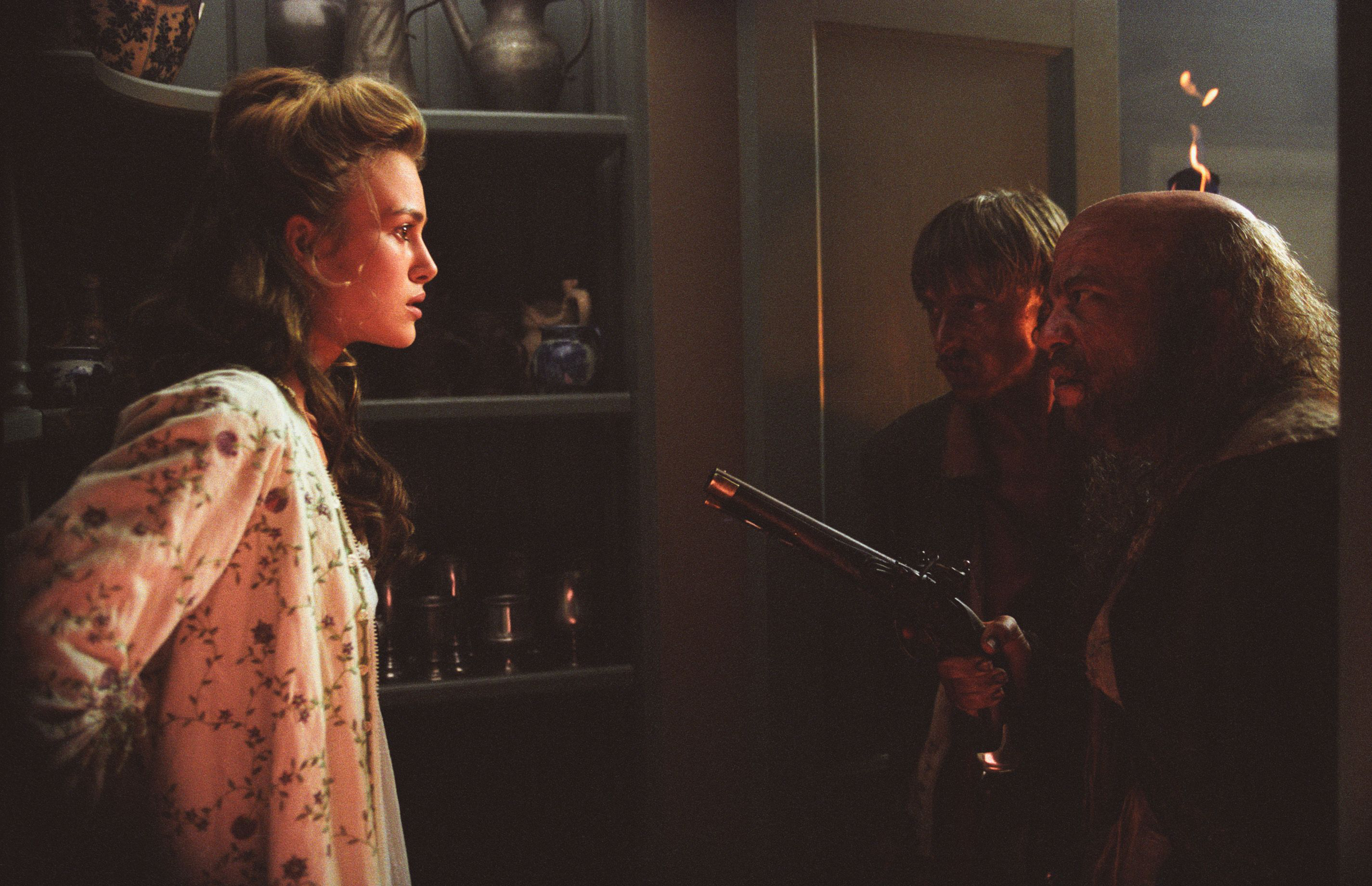 movie, pirates of the caribbean: the curse of the black pearl, elizabeth swann, keira knightley, lee arenberg, mackenzie crook, pintel (pirates of the caribbean), ragetti (pirates of the caribbean), pirates of the caribbean