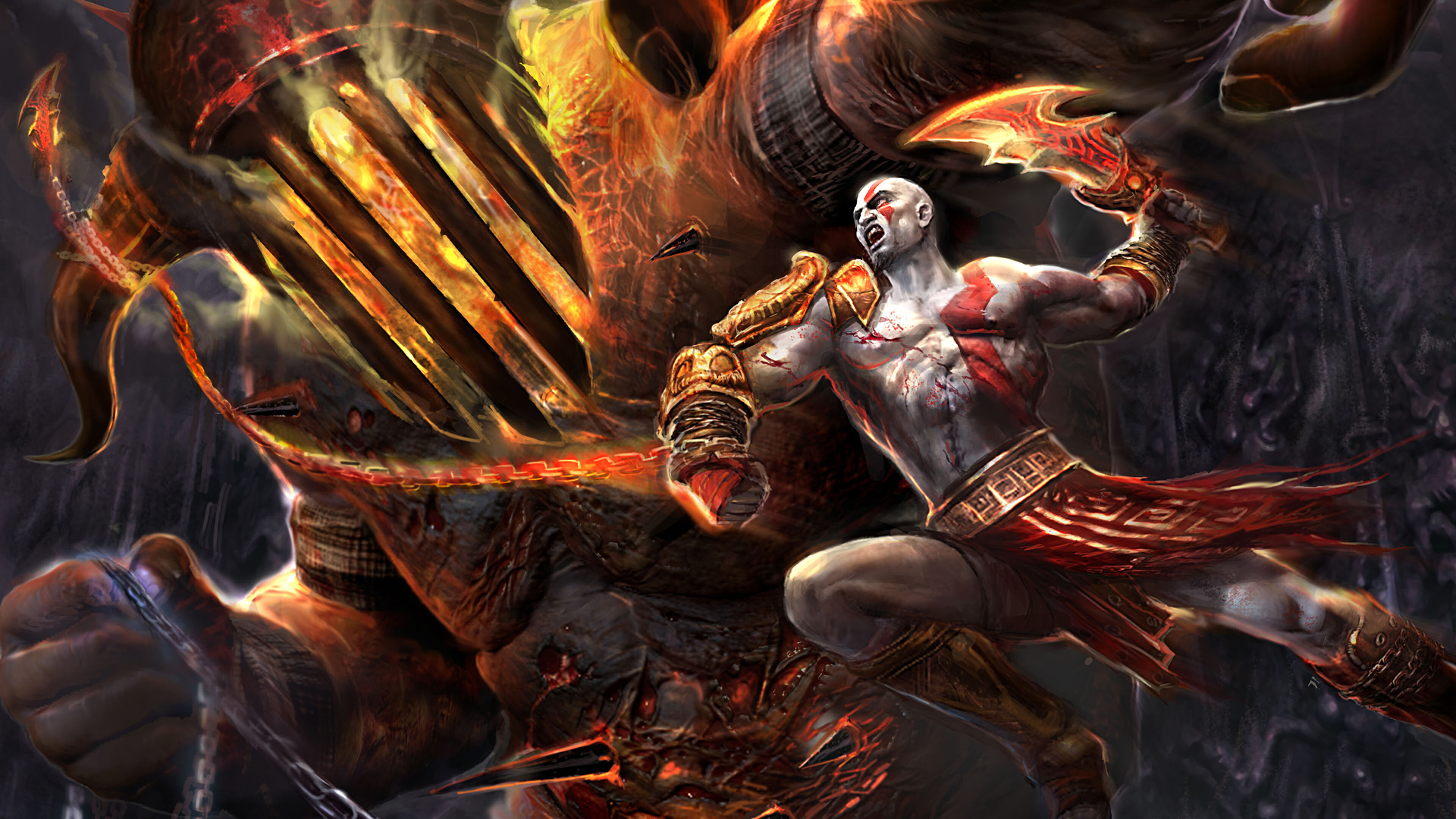 160206 Bild herunterladen computerspiele, god of war iii, kratos (gott des krieges), god of war - Hintergrundbilder und Bildschirmschoner kostenlos