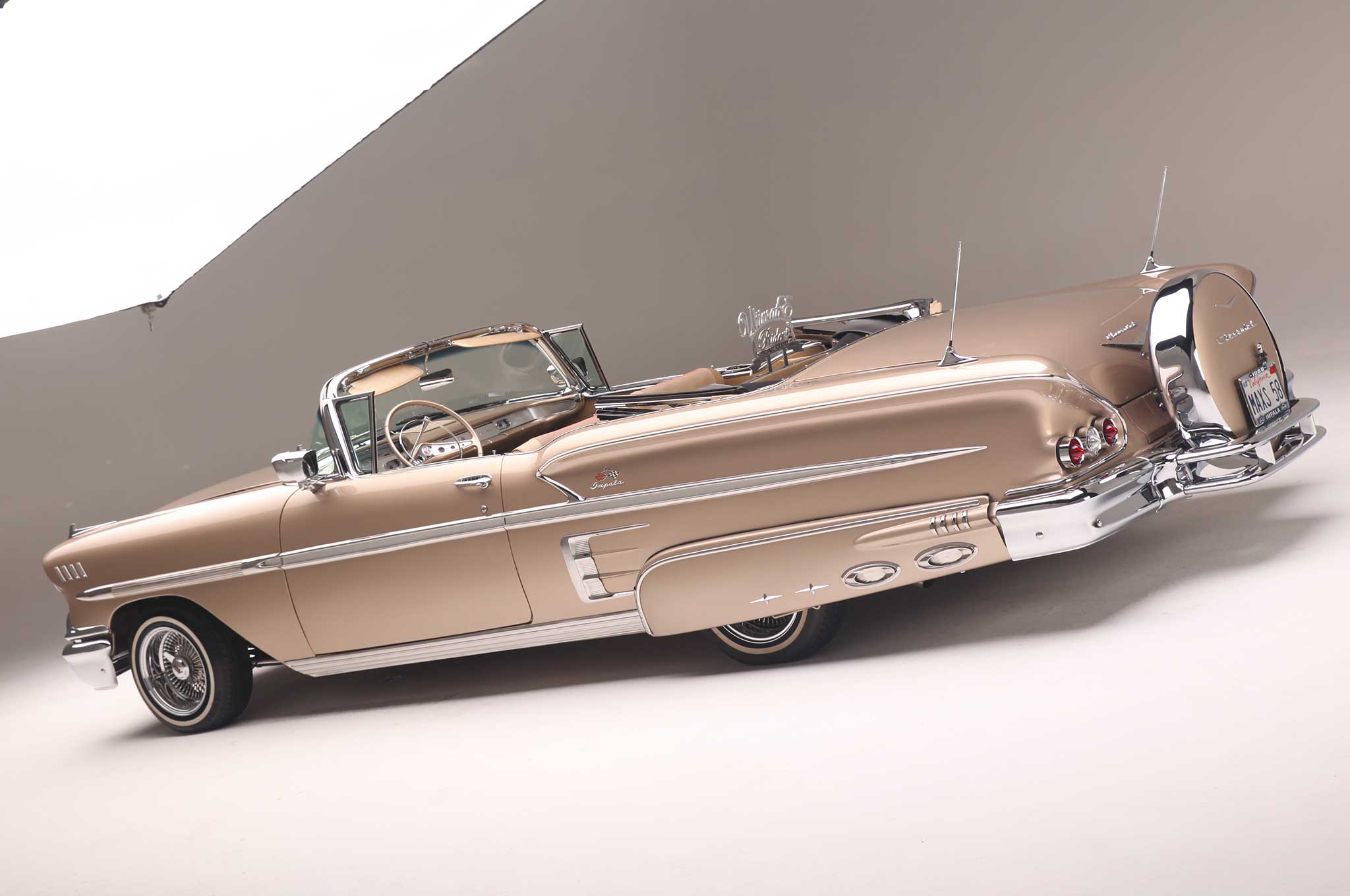 1501204 descargar fondo de pantalla vehículos, 1958 chevrolet impala descapotable, lowrider, coche musculoso, chevrolet impala: protectores de pantalla e imágenes gratis