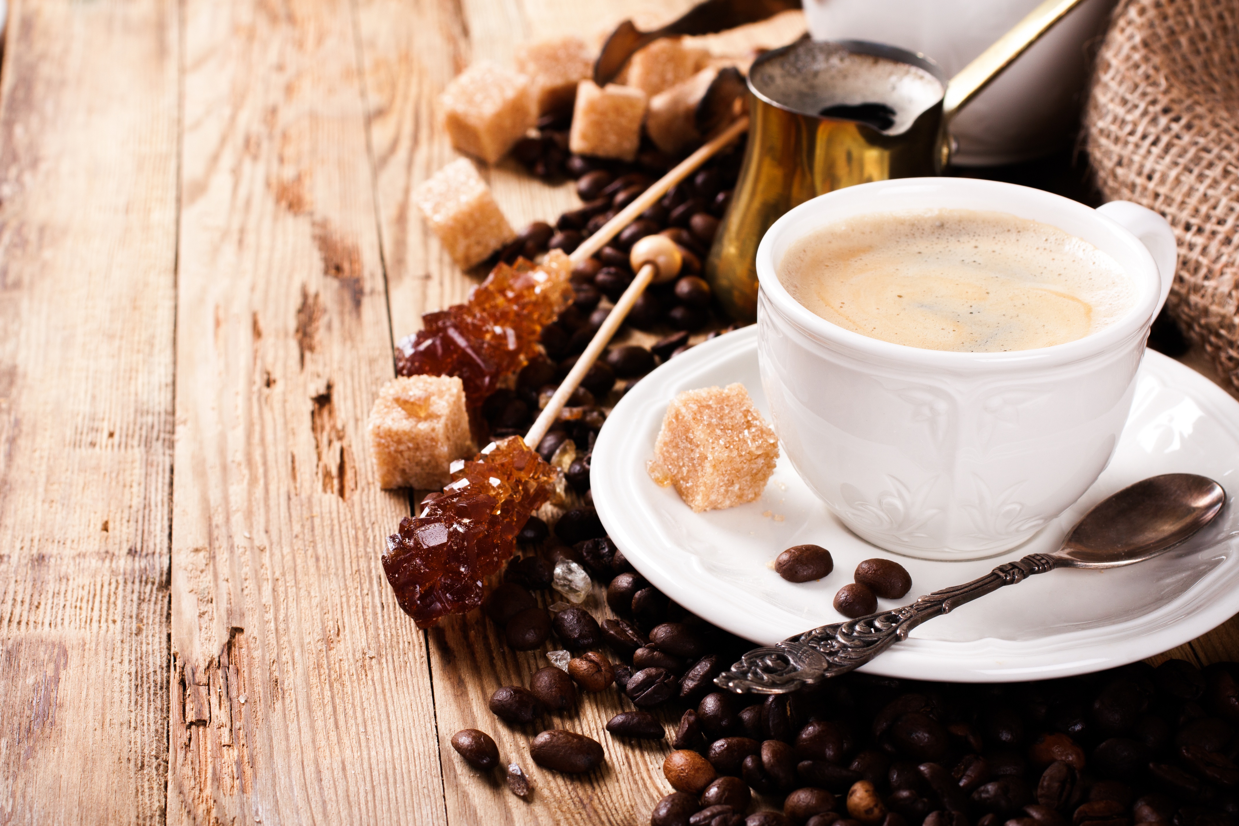 food, coffee, coffee beans, cup, drink, sugar for android