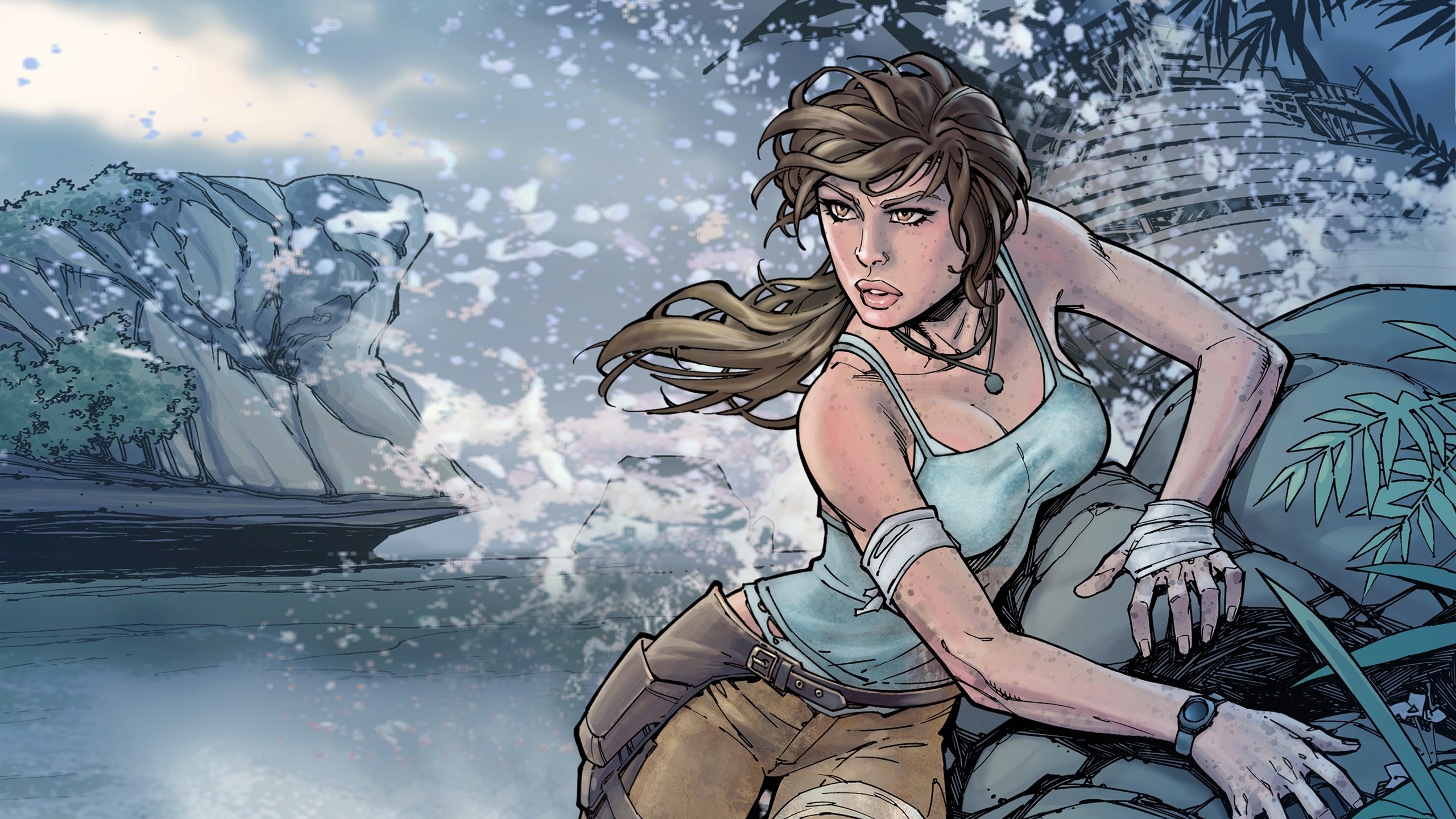 Laden Sie das Tomb Raider, Comics-Bild kostenlos auf Ihren PC-Desktop herunter