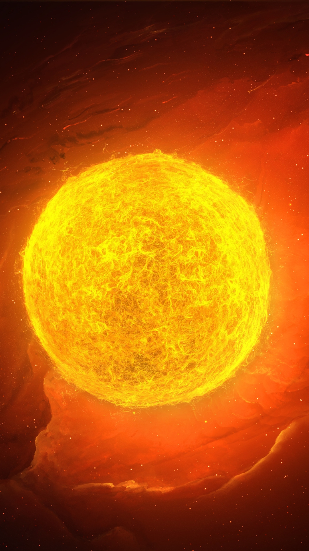 Download mobile wallpaper Sun, Nebula, Space, Sci Fi for free.