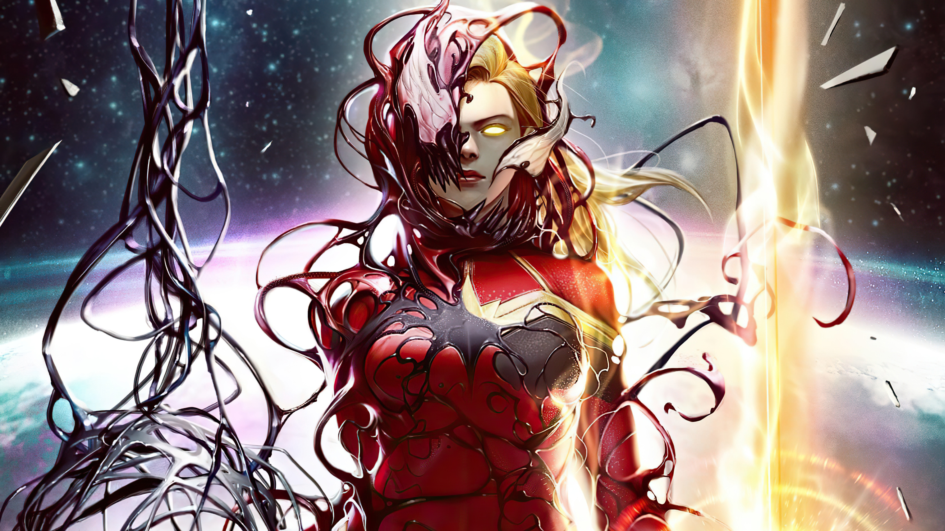 Download mobile wallpaper Comics, Captain Marvel, Carnage (Marvel Comics) for free.