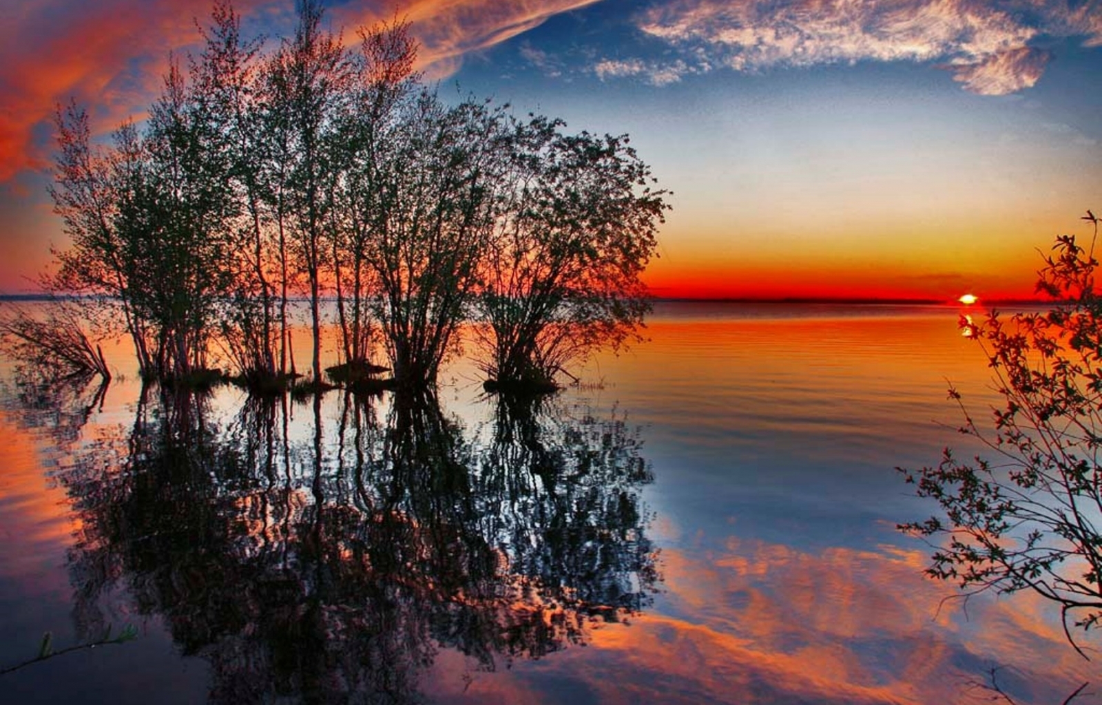Free download wallpaper Nature, Water, Landscape, Sunset on your PC desktop