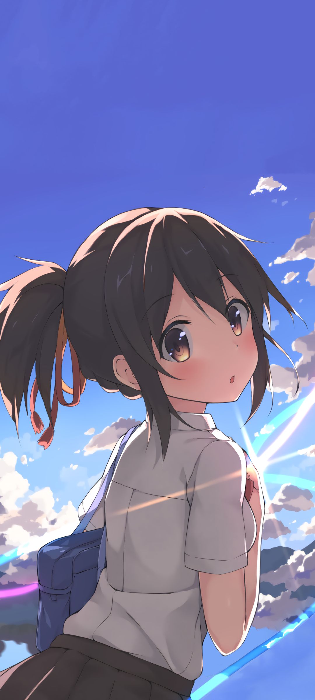 Descarga gratuita de fondo de pantalla para móvil de Animado, Kimi No Na Wa, Mitsuha Miyamizu.