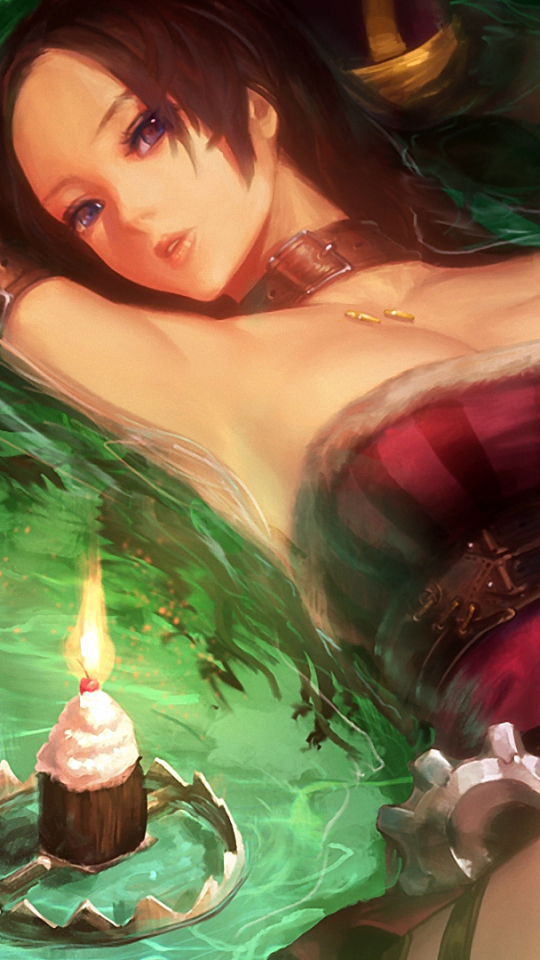 Download mobile wallpaper League Of Legends, Cupcake, Video Game, Caitlyn (League Of Legends) for free.