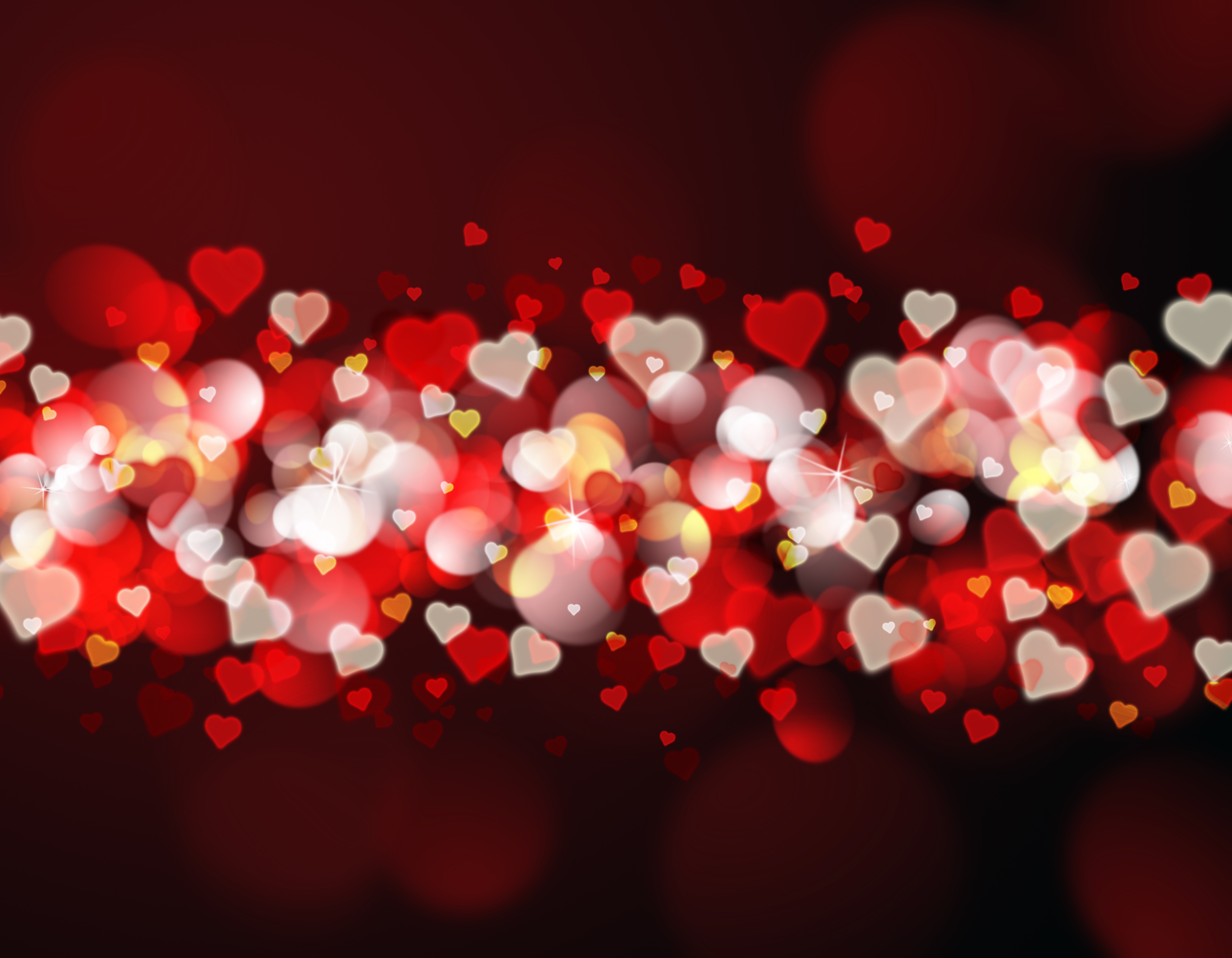 Download mobile wallpaper Love, Light, Heart, Bokeh, Artistic for free.