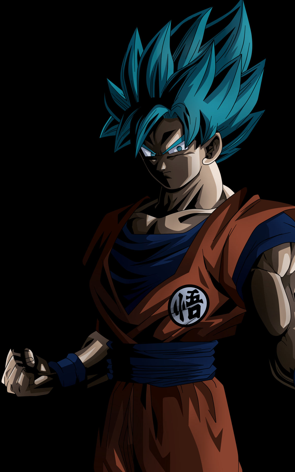 Handy-Wallpaper Dragon Ball, Animes, Son Goku, Dragonball Super, Super Saiyajin Blau kostenlos herunterladen.