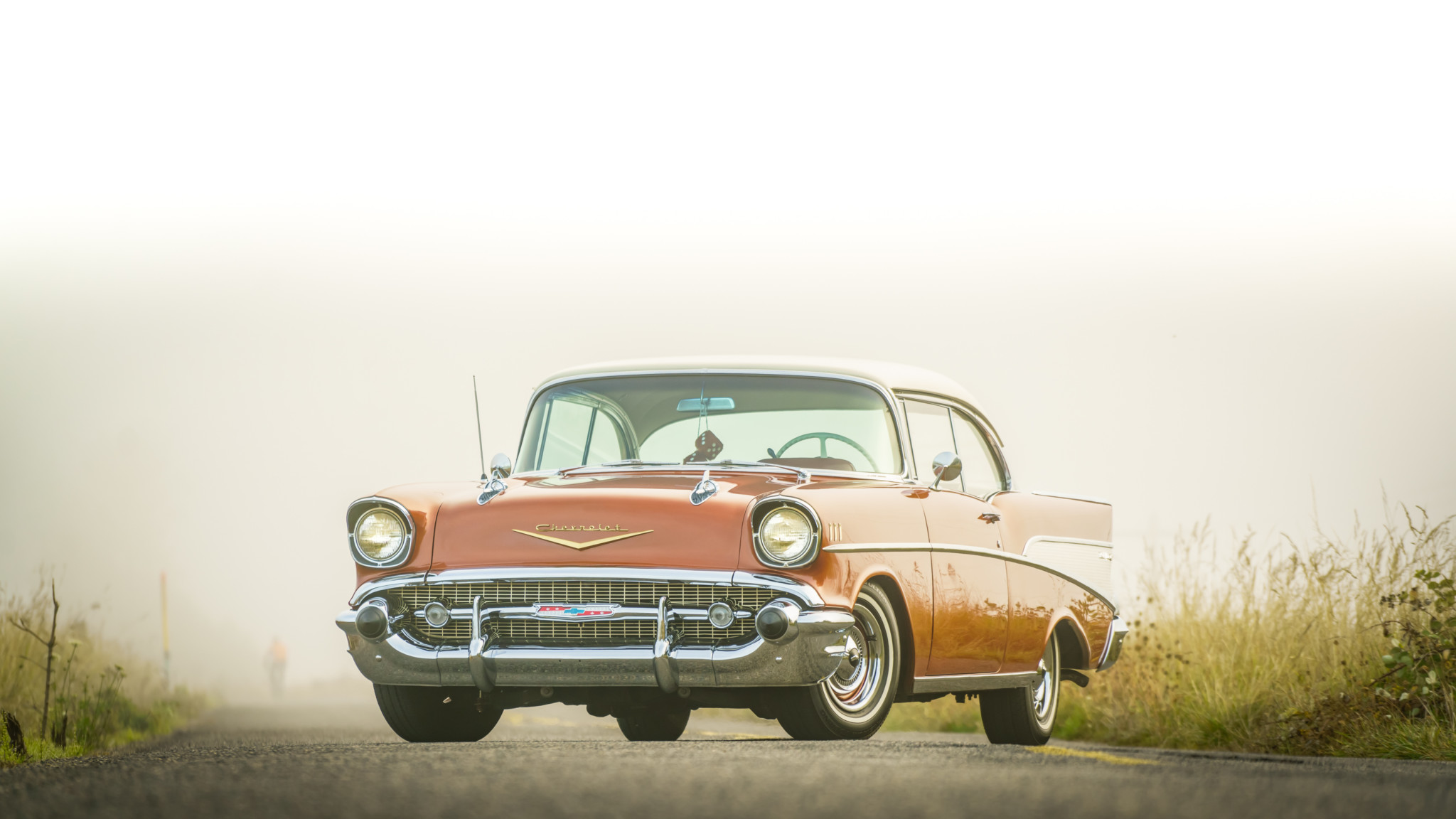 Download mobile wallpaper Chevrolet, Car, Old Car, Vehicles, Chevrolet Bel Air for free.