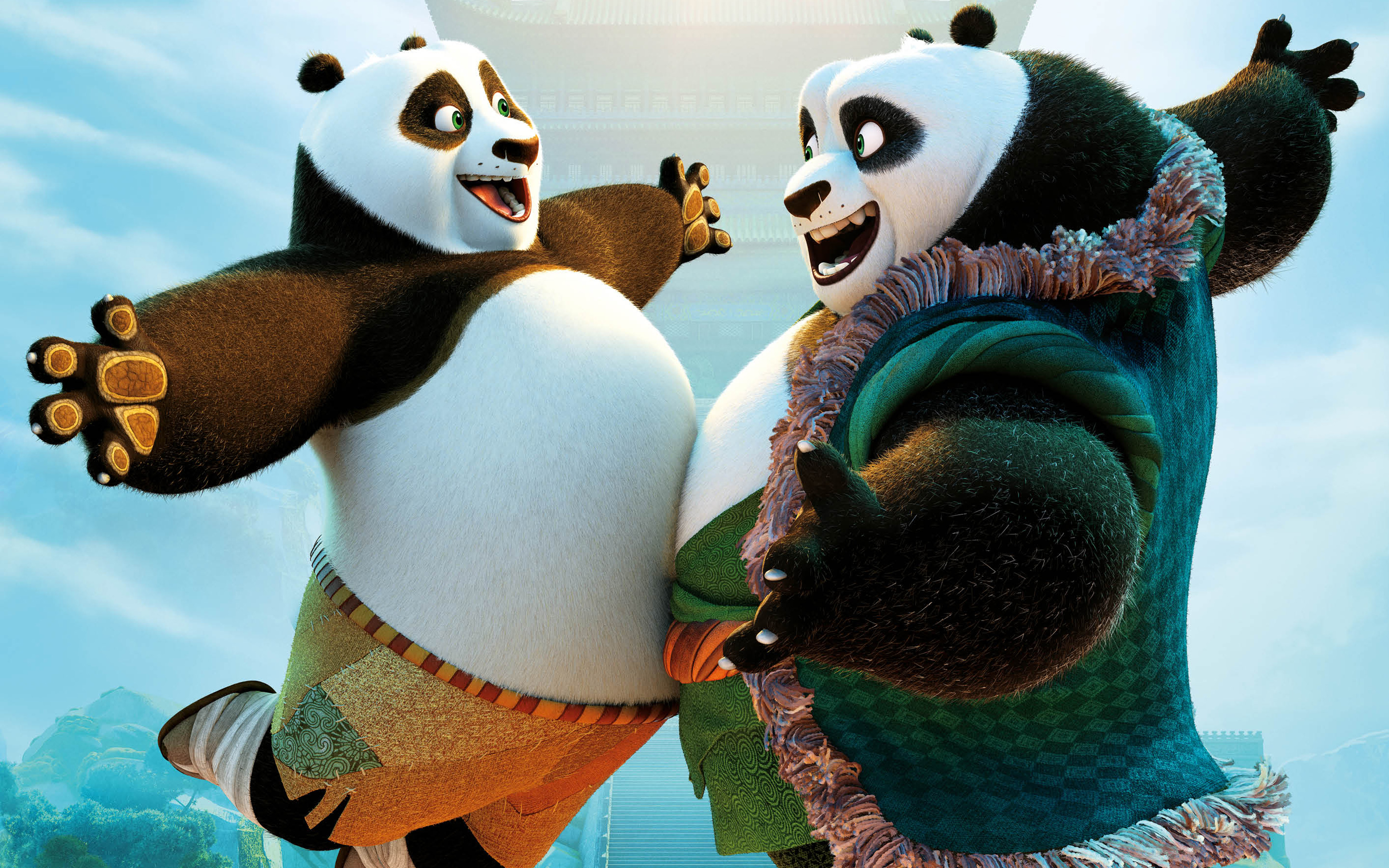 376260 скачать обои кино, кунг фу панда 3, ли шань, по (кунг фу панда), кунг фу панда - заставки и картинки бесплатно