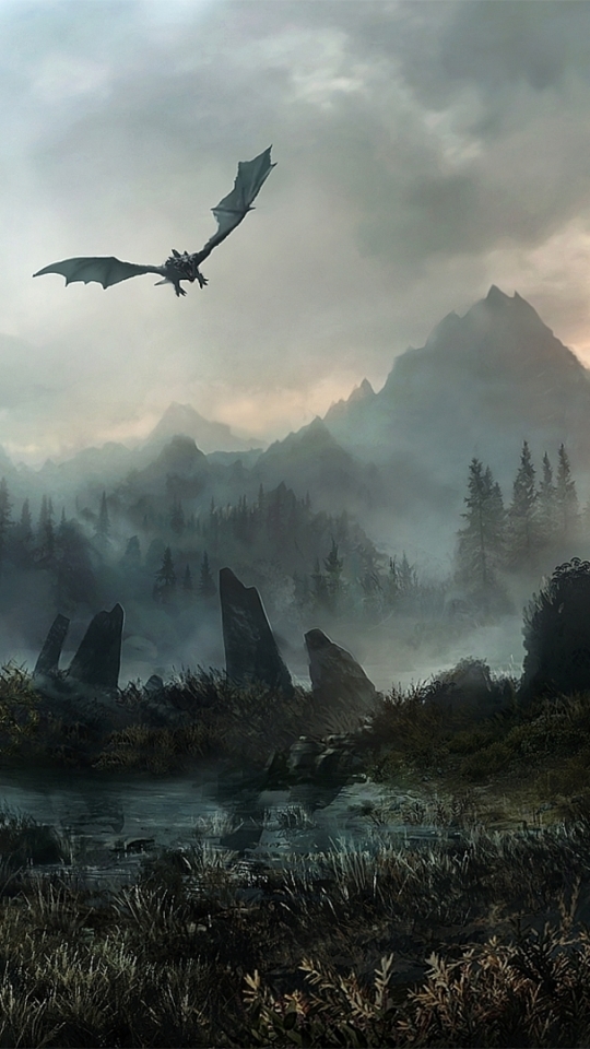 Скачати мобільні шпалери Пейзаж, Гора, Відеогра, The Elder Scrolls V: Skyrim, The Elder Scrolls безкоштовно.