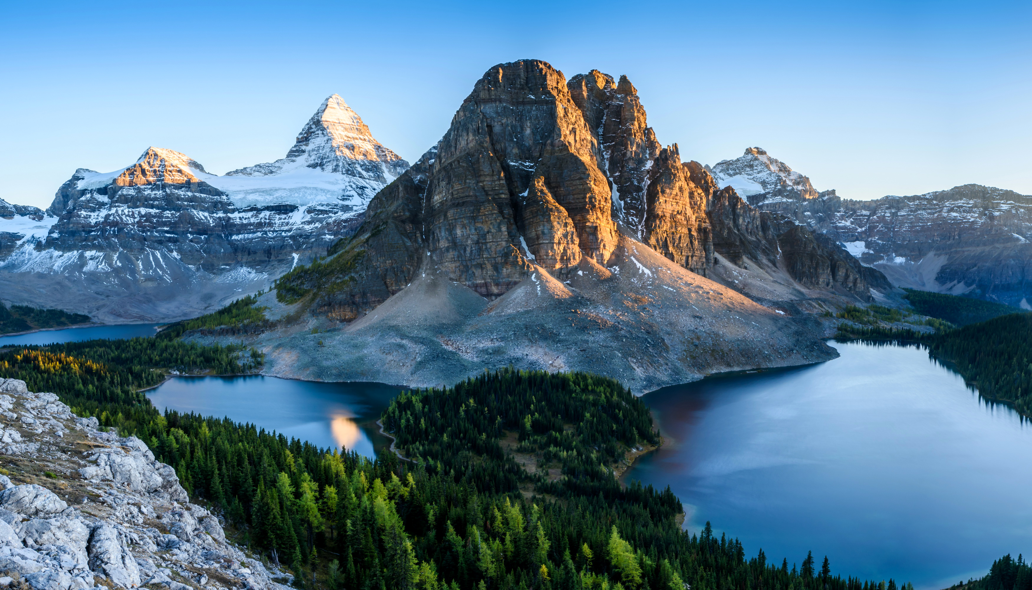 384251 Hintergrundbild herunterladen erde/natur, see, banff nationalpark, kanada, landschaft, gebirge, natur, seen - Bildschirmschoner und Bilder kostenlos