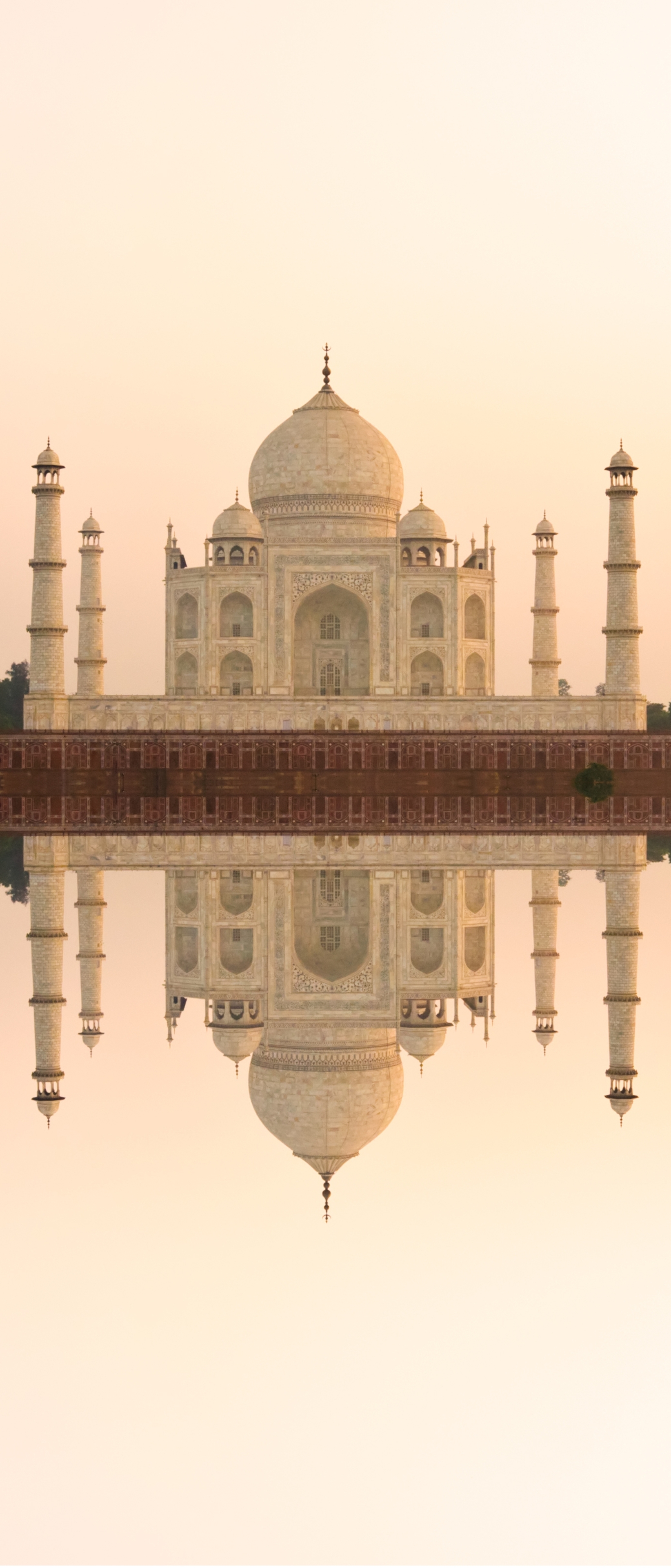 Download mobile wallpaper Water, Architecture, Monuments, Taj Mahal, Building, Reflection, Monument, Dome, India, Man Made for free.