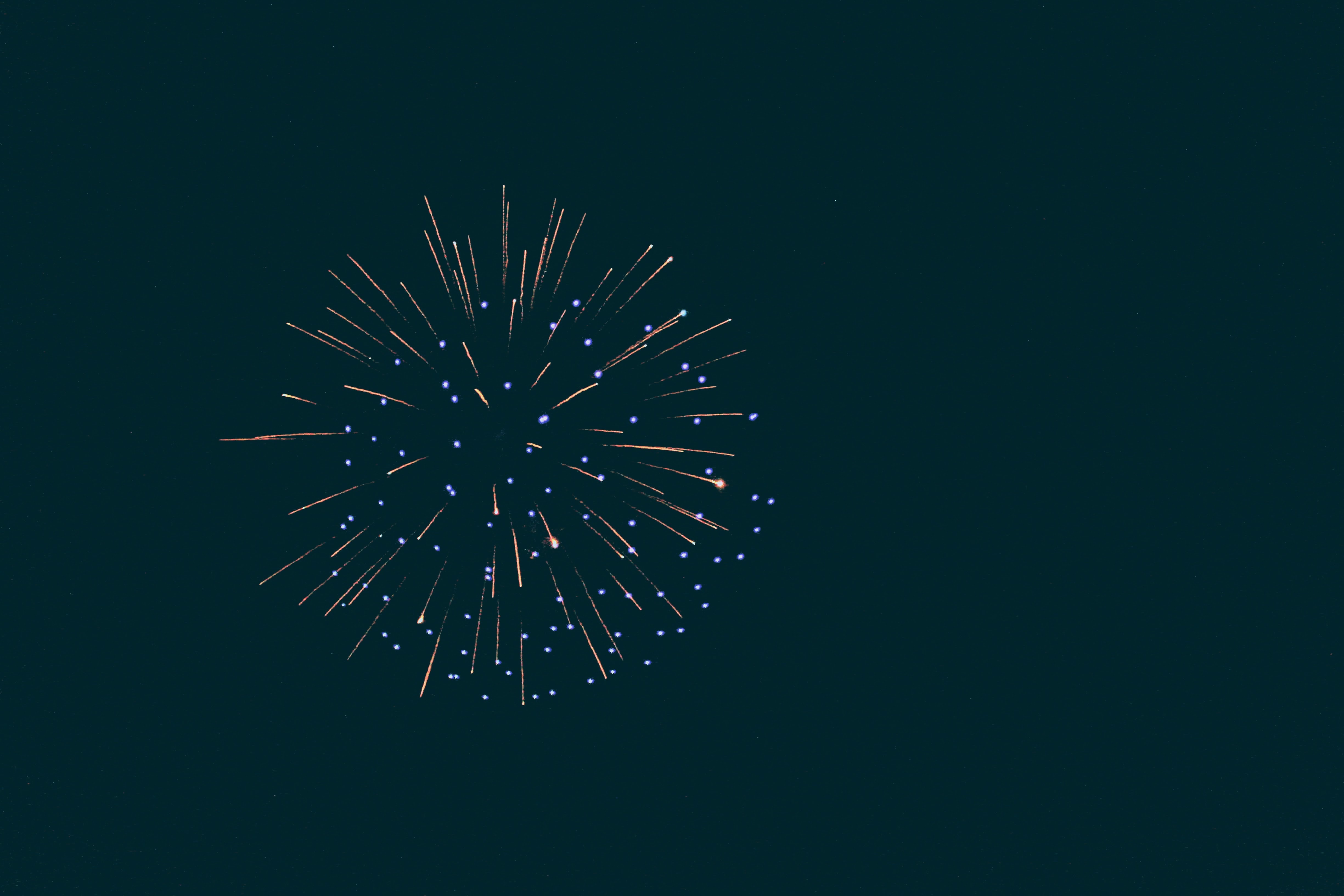 holidays, night, salute, sparks, glow, fireworks, firework