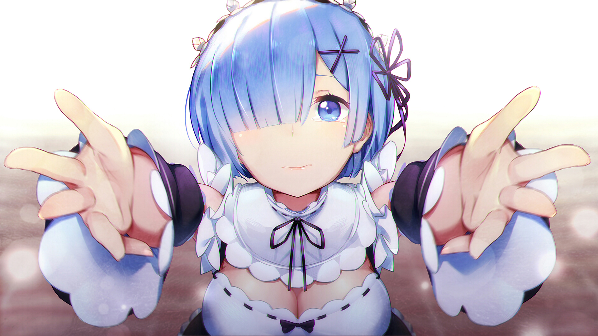 Free download wallpaper Anime, Blue Eyes, Blue Hair, Short Hair, Re:zero Starting Life In Another World, Rem (Re:zero) on your PC desktop
