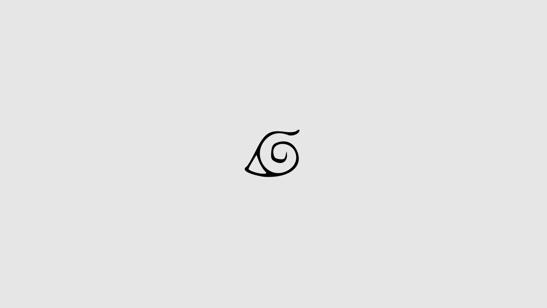 minimalist, naruto, logo, anime