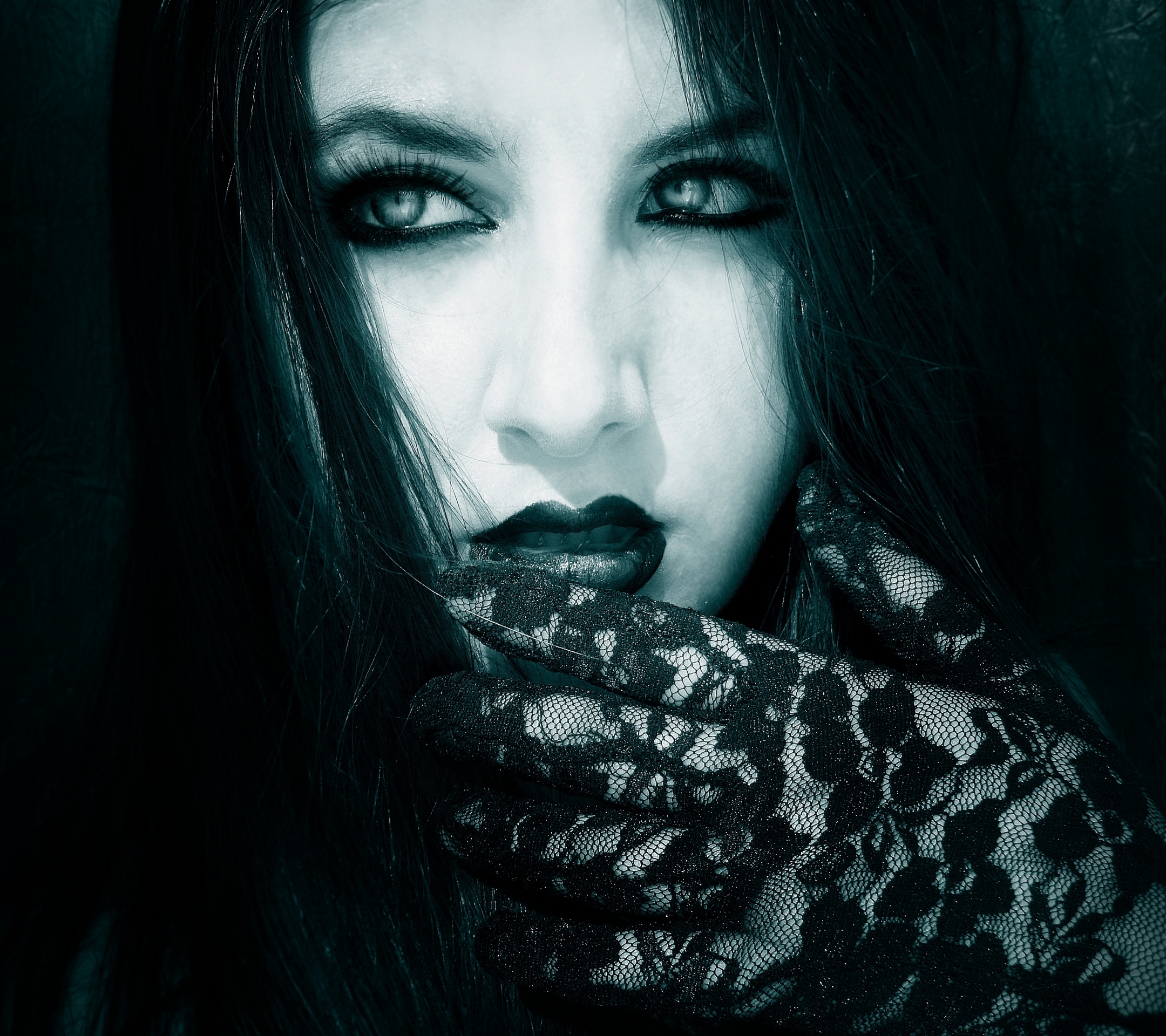 Download mobile wallpaper Gothic, Glove, Women for free.