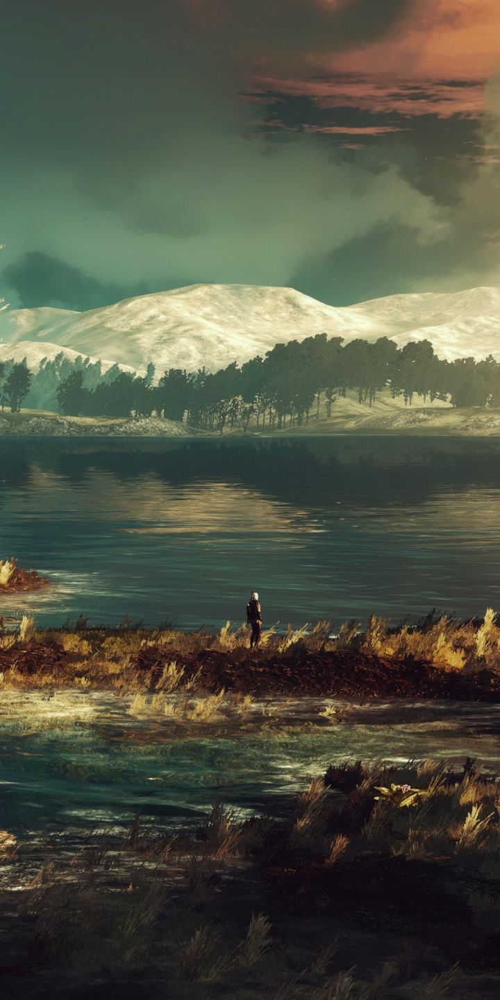 Handy-Wallpaper Landschaft, Computerspiele, Der Hexer, Geralt Von Riva, The Witcher 3: Wild Hunt kostenlos herunterladen.