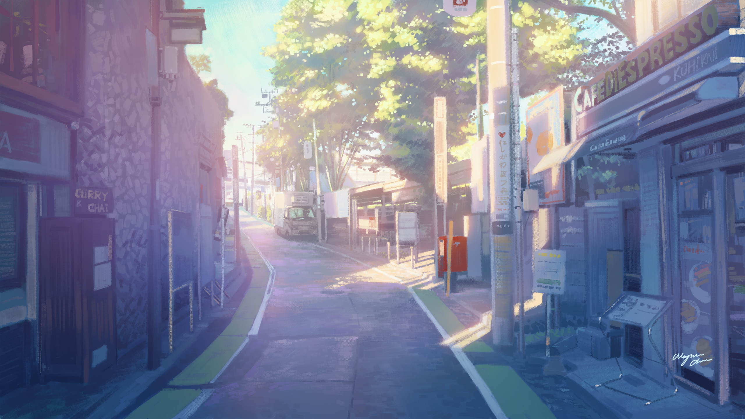 Free download wallpaper Anime, Street on your PC desktop