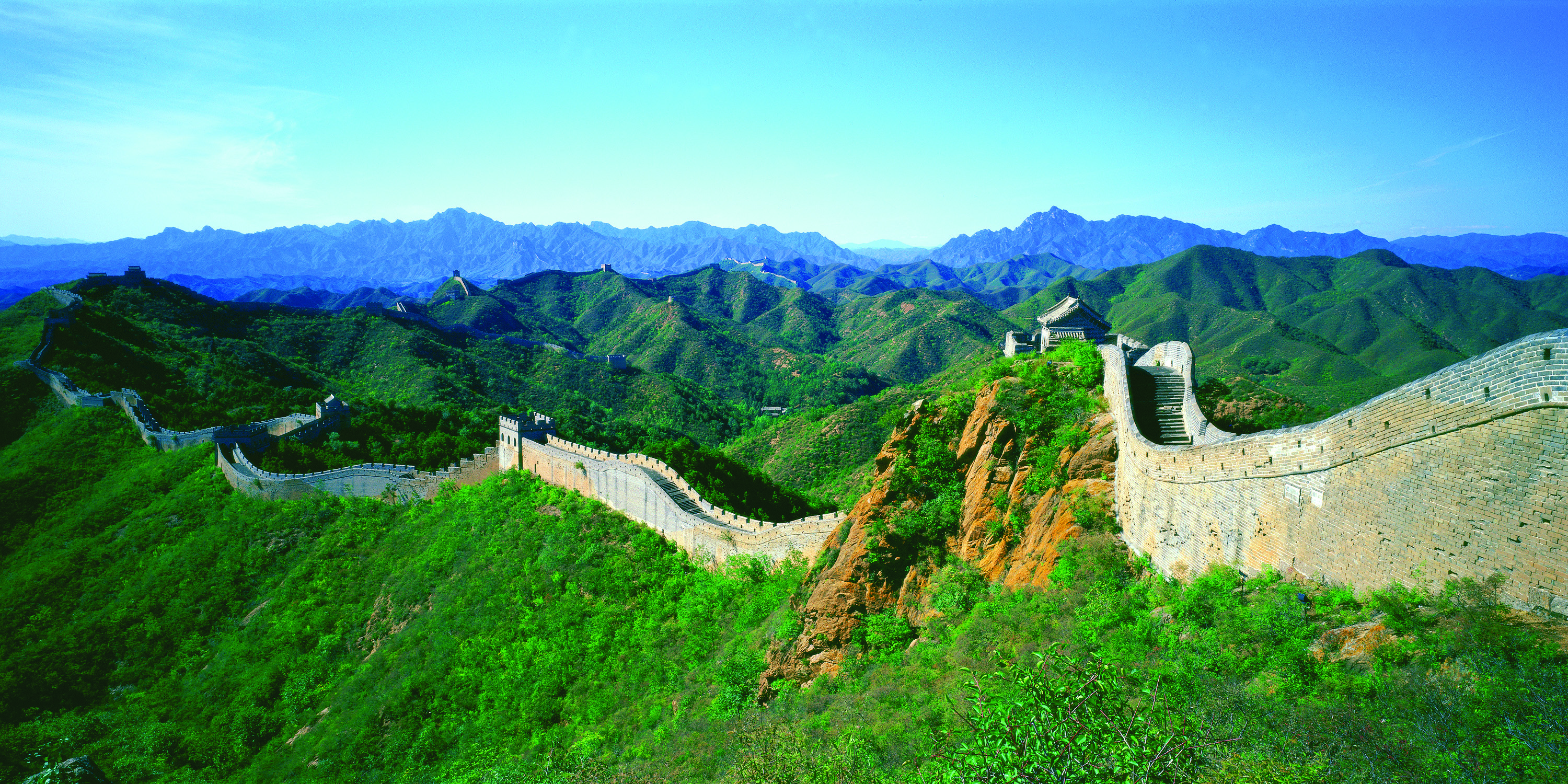 Laden Sie das Chinesische Mauer, China, Monumente, Menschengemacht-Bild kostenlos auf Ihren PC-Desktop herunter