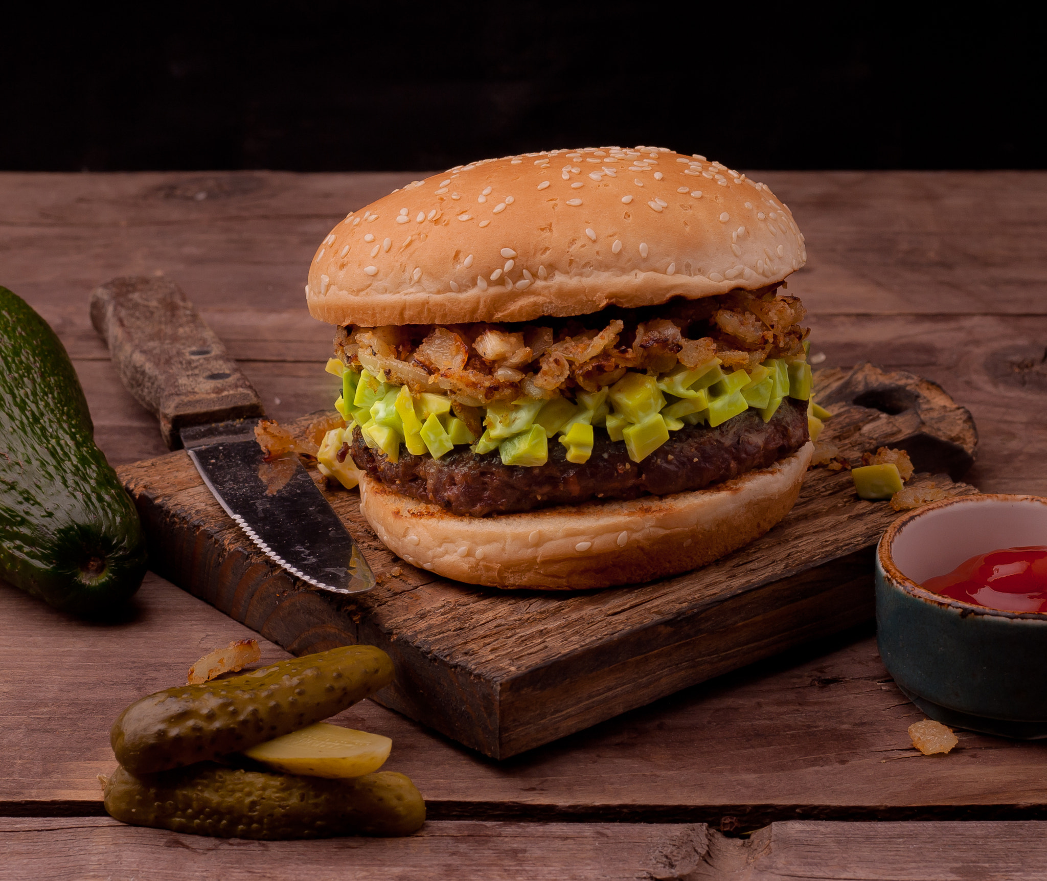 Free download wallpaper Food, Still Life, Burger, Pickle on your PC desktop
