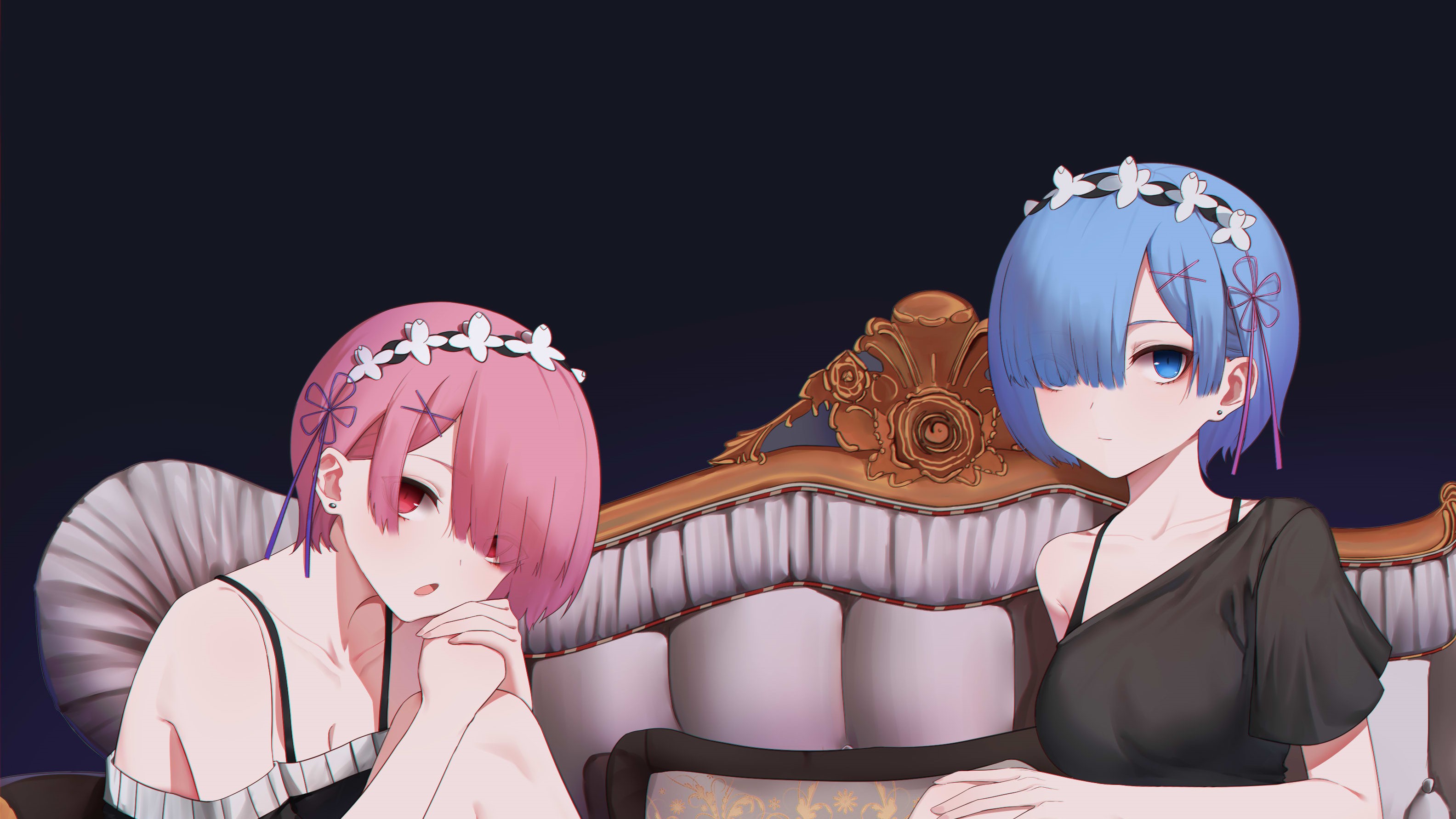 Free download wallpaper Anime, Re:zero Starting Life In Another World, Ram (Re:zero), Rem (Re:zero) on your PC desktop