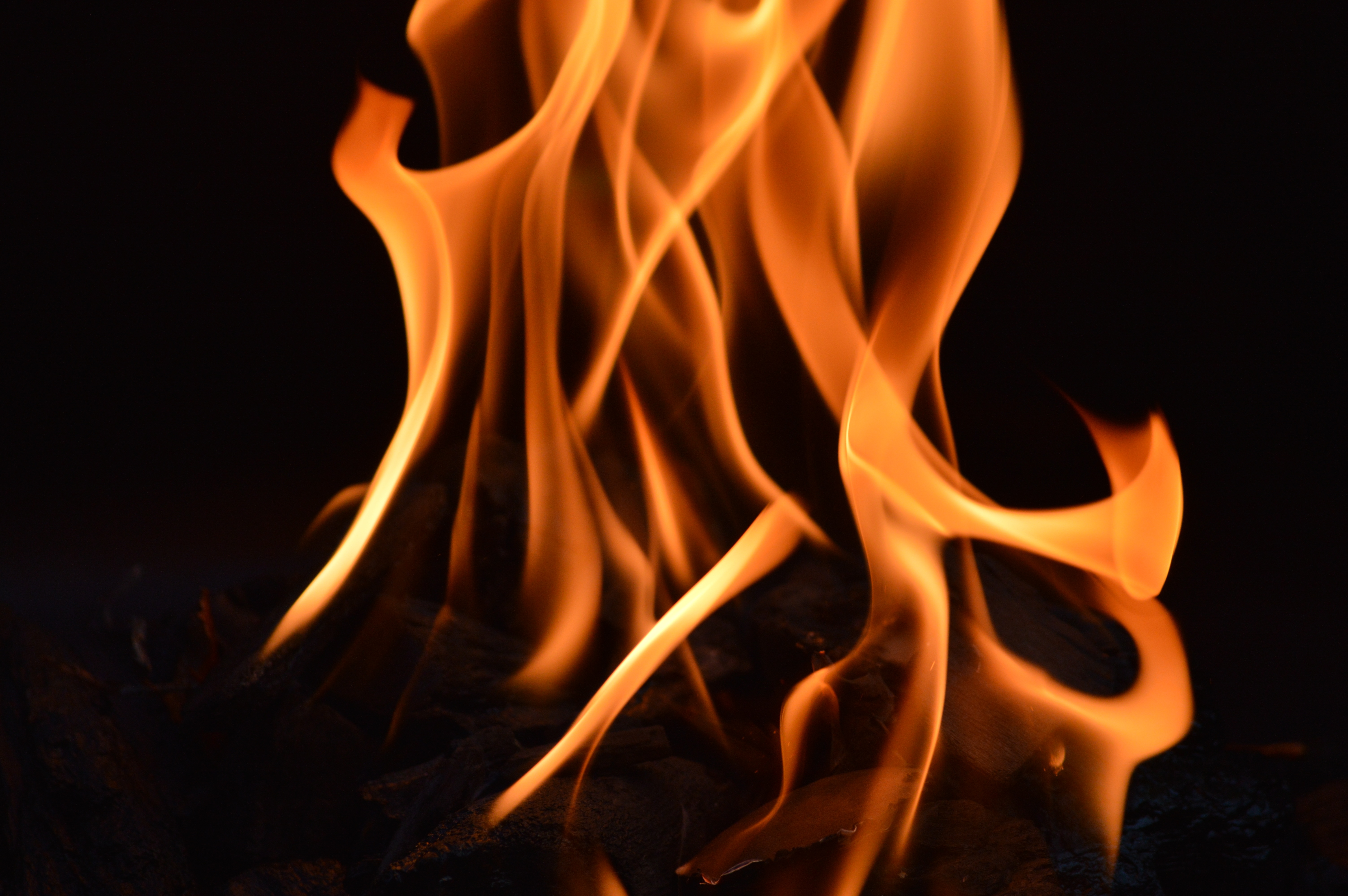 bonfire, fire, abstract, flame Free Stock Photo