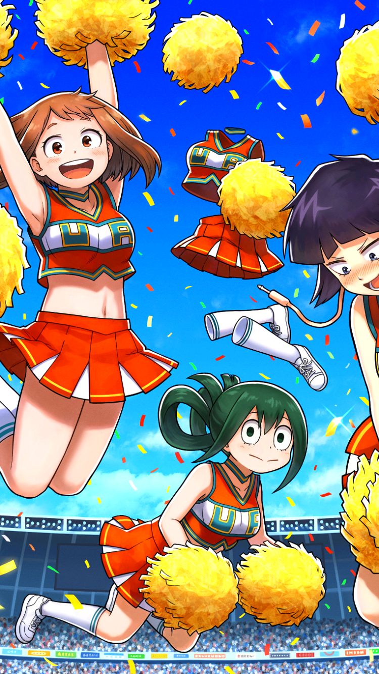 Download mobile wallpaper Anime, My Hero Academia, Ochaco Uraraka, Mina Ashido, Kyōka Jirō, Tooru Hagakure, Tsuyu Asui for free.