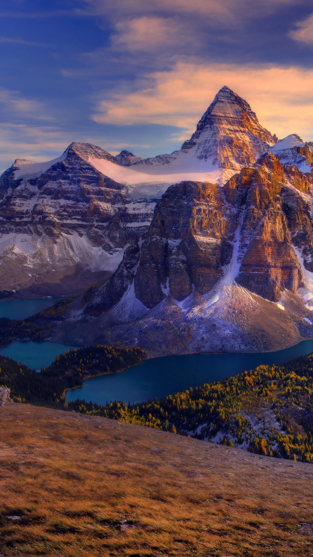 1120688 télécharger le fond d'écran montagne, terre/nature, mont assiniboine, forêt, terre, canada, panorama, paysage, lac, montagnes - économiseurs d'écran et images gratuitement