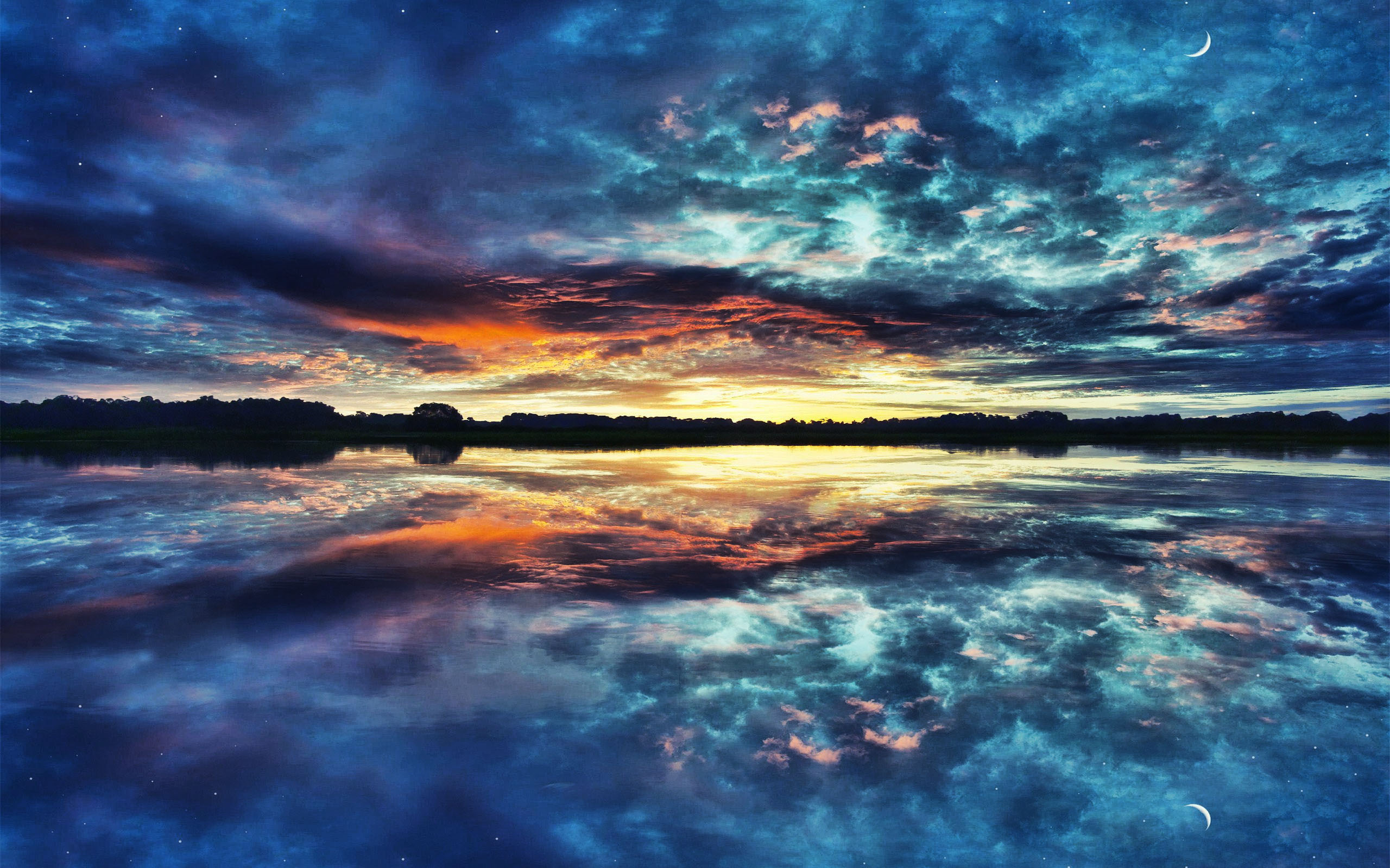 Free download wallpaper Reflection, Earth on your PC desktop