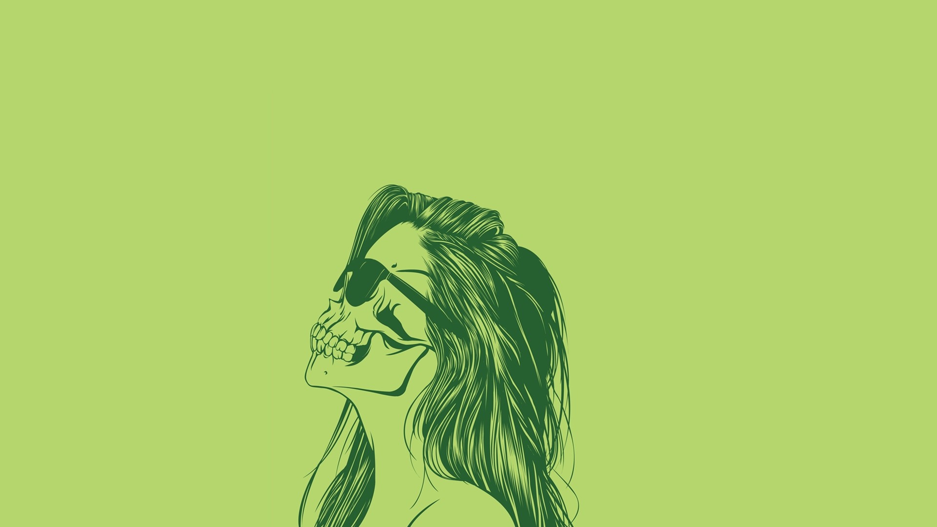 Download mobile wallpaper Sunglasses, Skull, Dark for free.