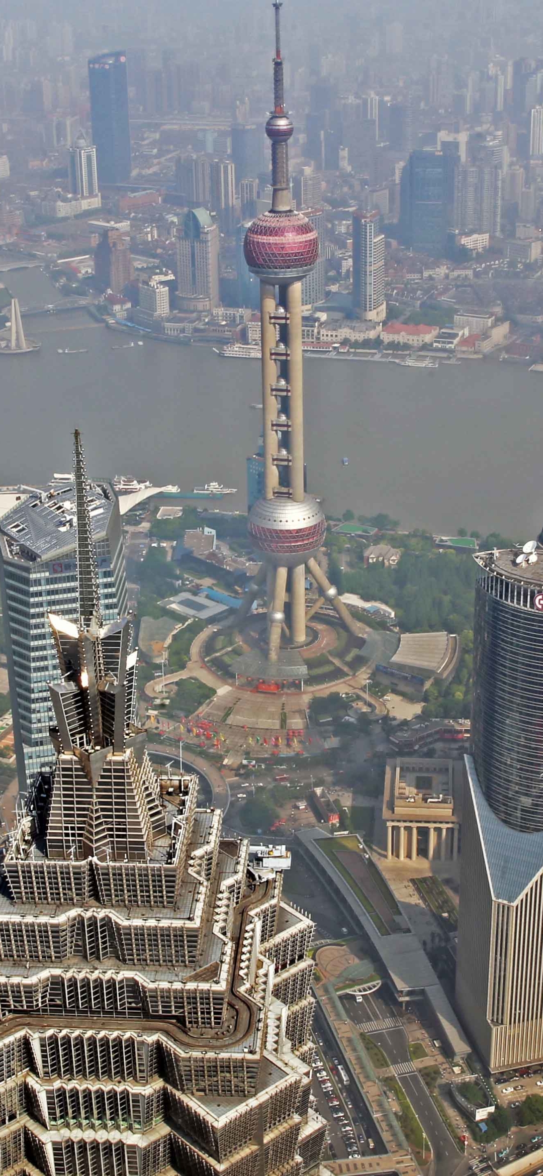 Скачать картинку Города, Шанхай, Сделано Человеком в телефон бесплатно.