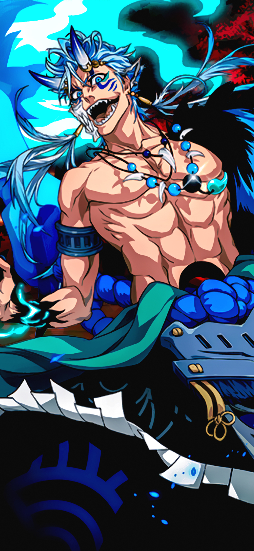 Handy-Wallpaper Bleach, Animes, Grimmjow Jaegerjaquez kostenlos herunterladen.