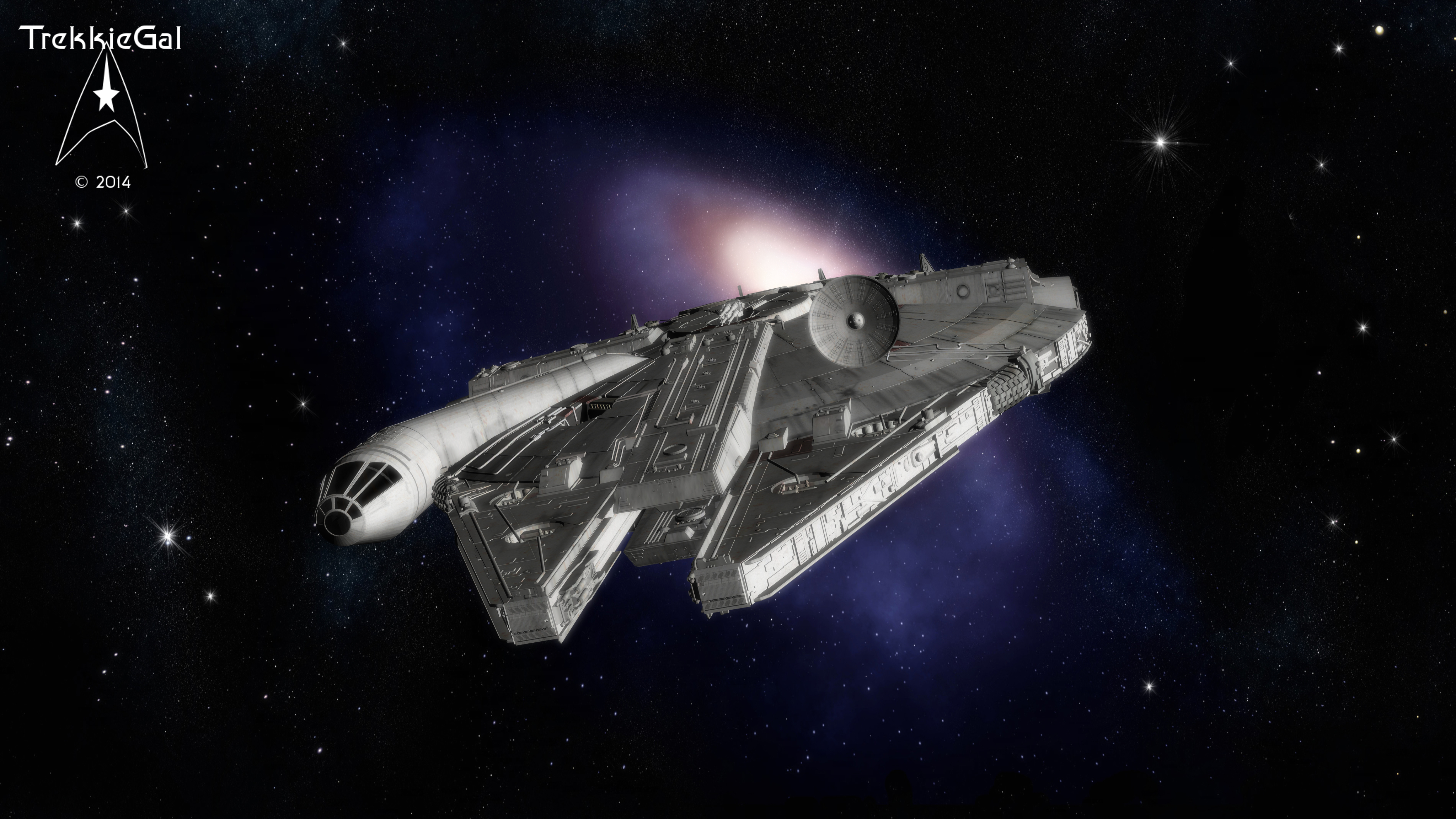 Descarga gratuita de fondo de pantalla para móvil de Halcón Milenario, La Guerra De Las Galaxias, Ciencia Ficción.
