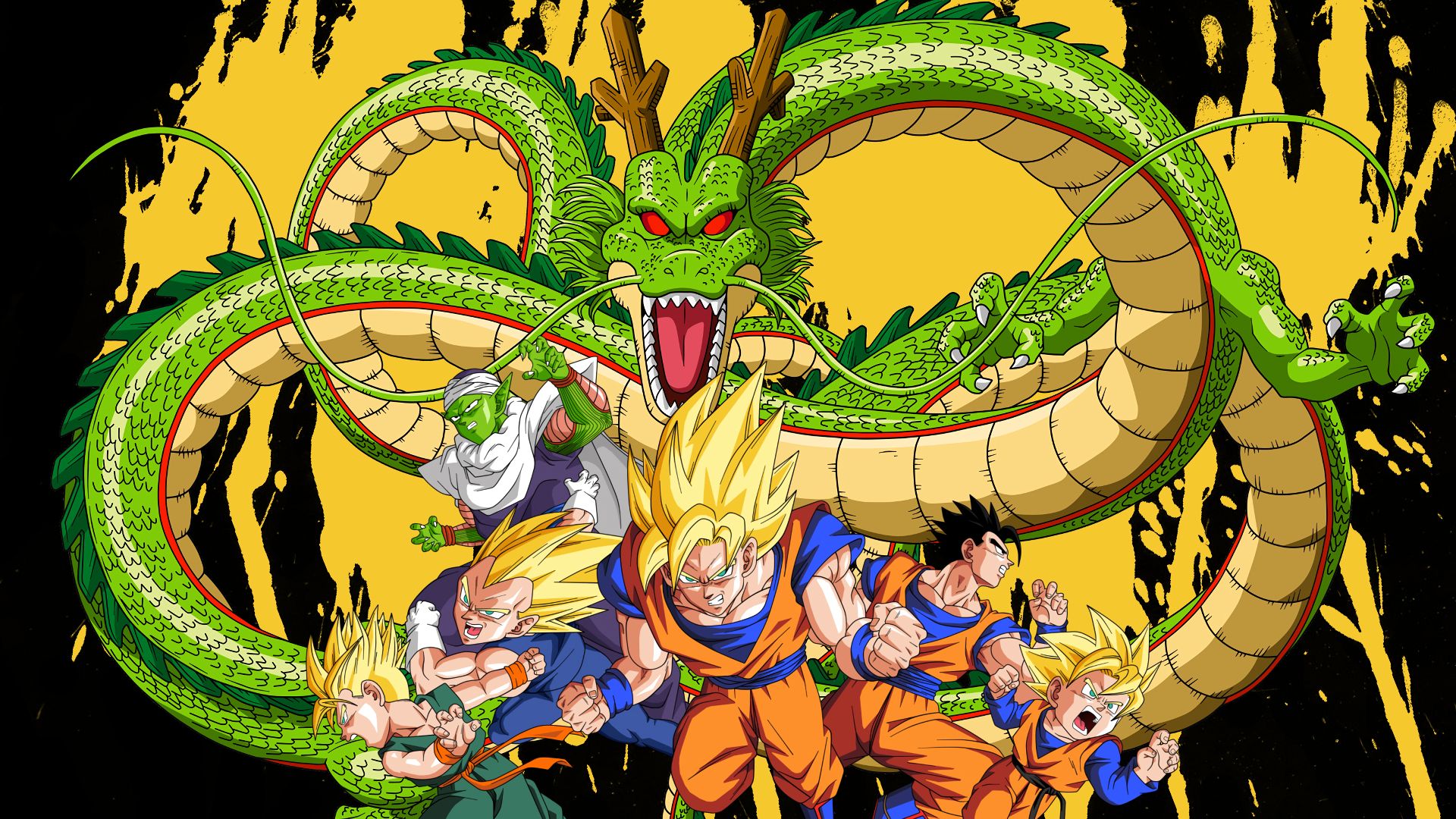 Handy-Wallpaper Animes, Son Goku, Dragonball Z, Dragon Ball: Doragon Bôru, Gohan (Dragon Ball), Vegeta (Dragon Ball) kostenlos herunterladen.