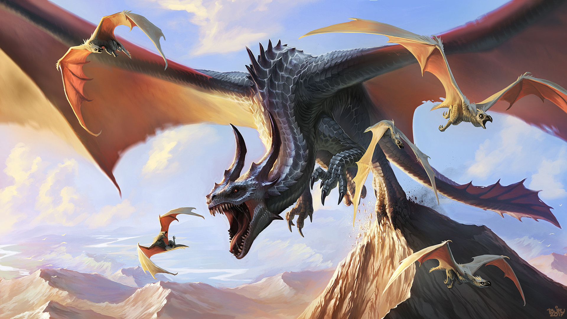 Free download wallpaper Fantasy, Dragon on your PC desktop