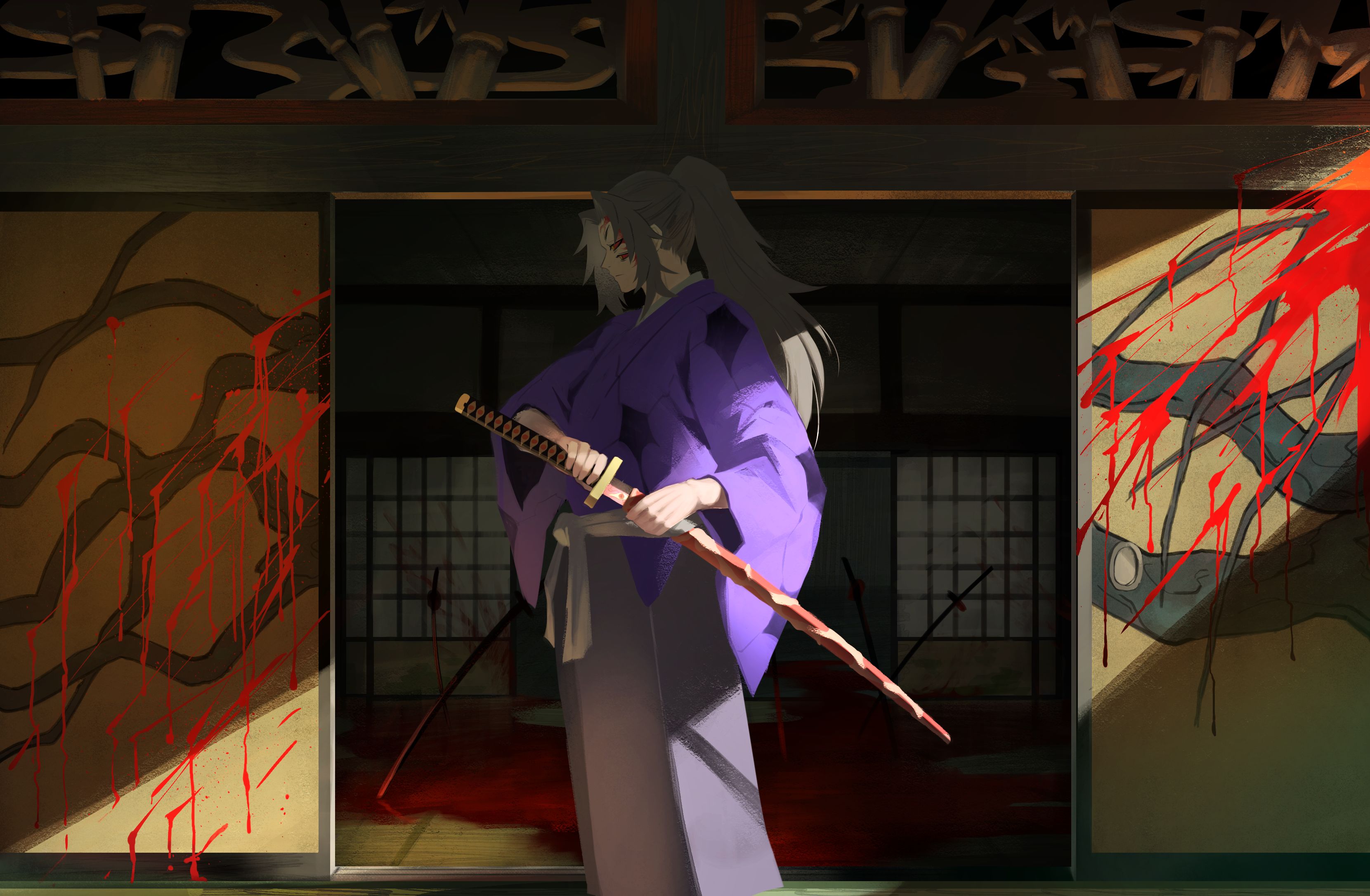 1067842 baixar imagens anime, demon slayer: kimetsu no yaiba, kokushibo (matador de demônios) - papéis de parede e protetores de tela gratuitamente