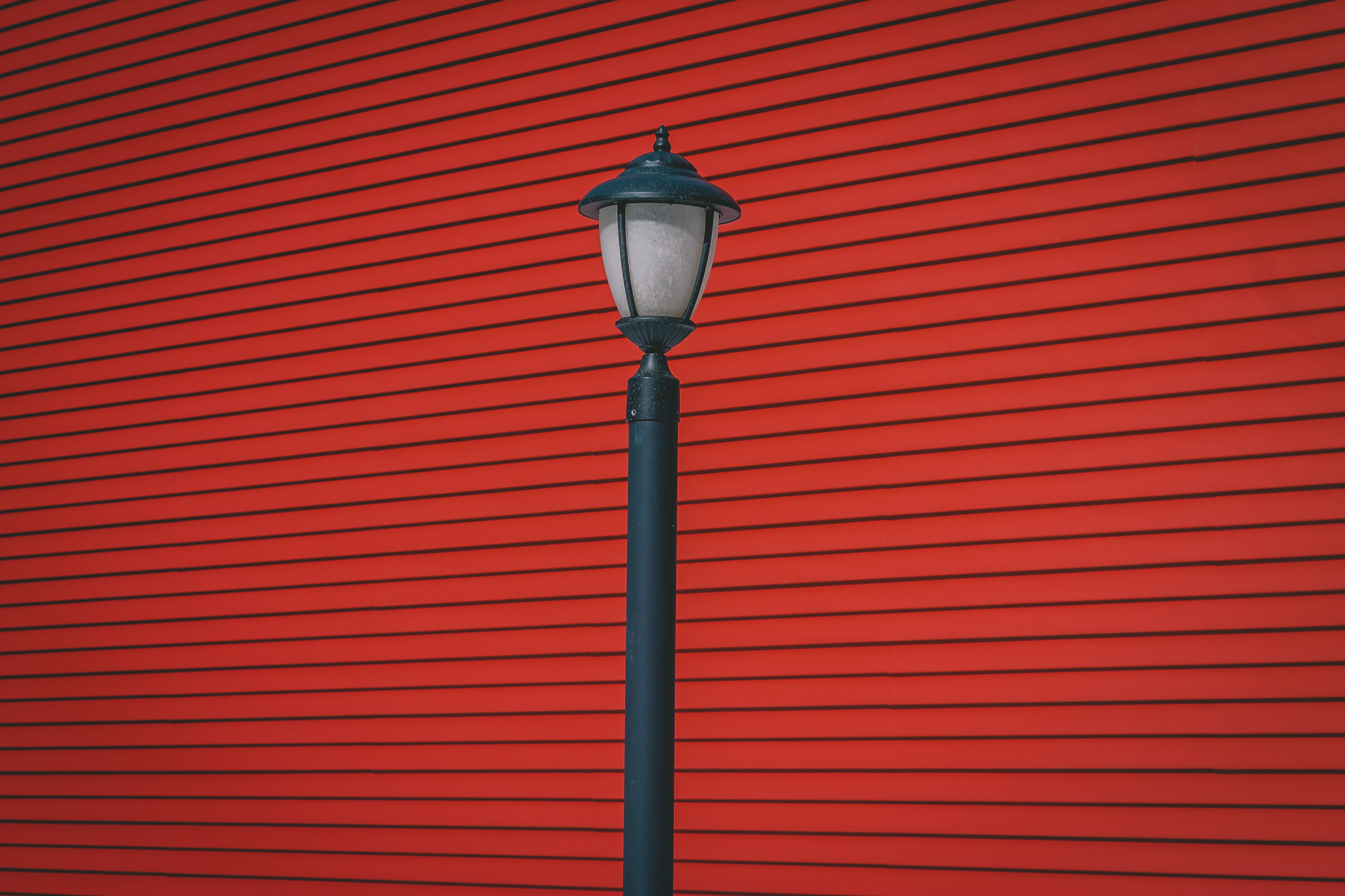minimalism, wall, lamp, lantern, pillar, post wallpaper for mobile