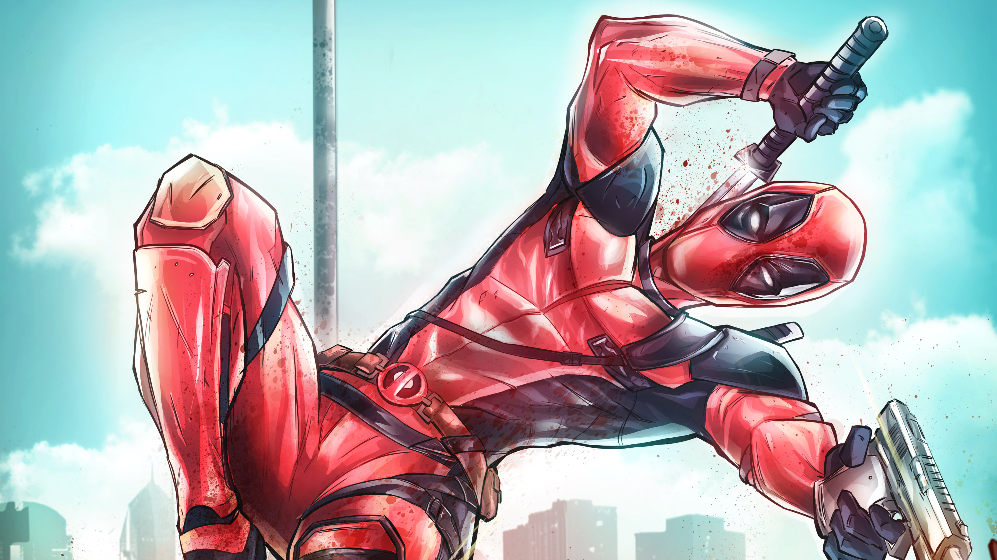 Handy-Wallpaper Deadpool, Comics kostenlos herunterladen.